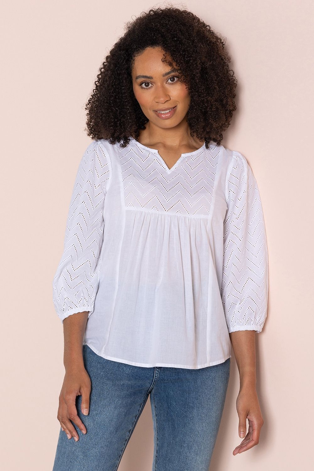 Embroidered Cotton Top