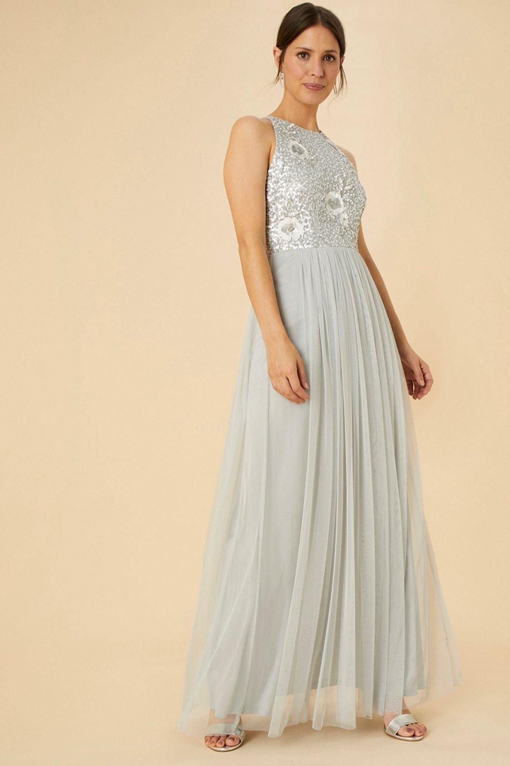 'Adrianna' Embellished Maxi Dress