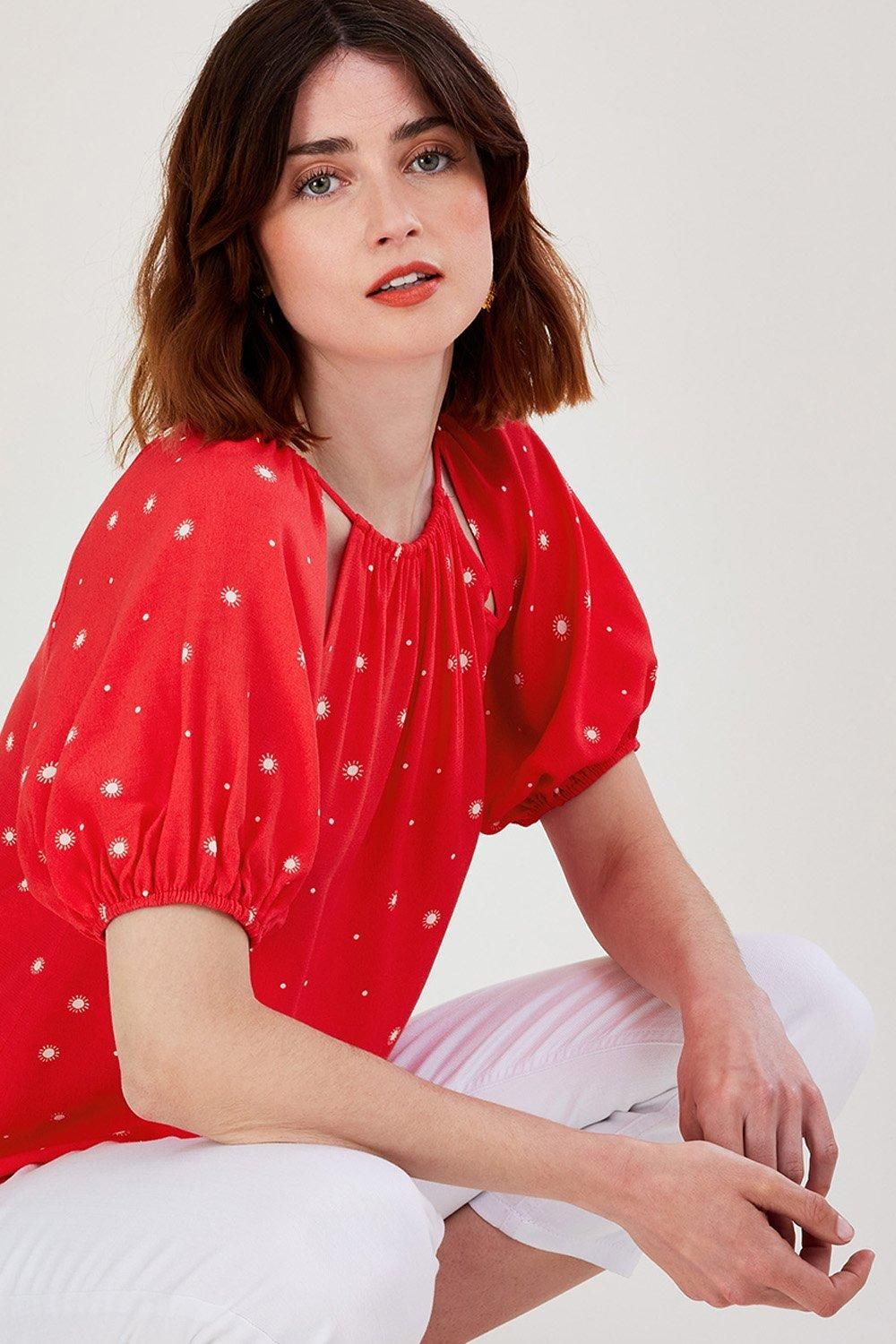 'Sami' Spot Cut-Out Top