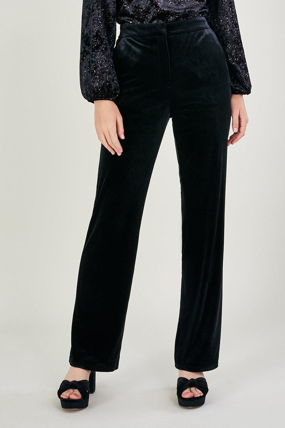 'Carla' Velvet Bootcut Trousers