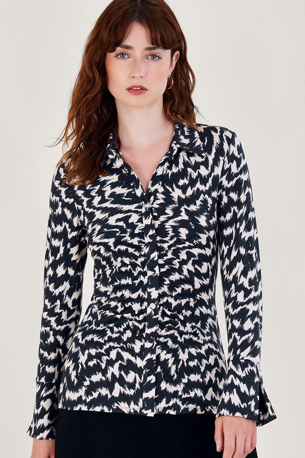 'Gabi' Geometric Print Shirt