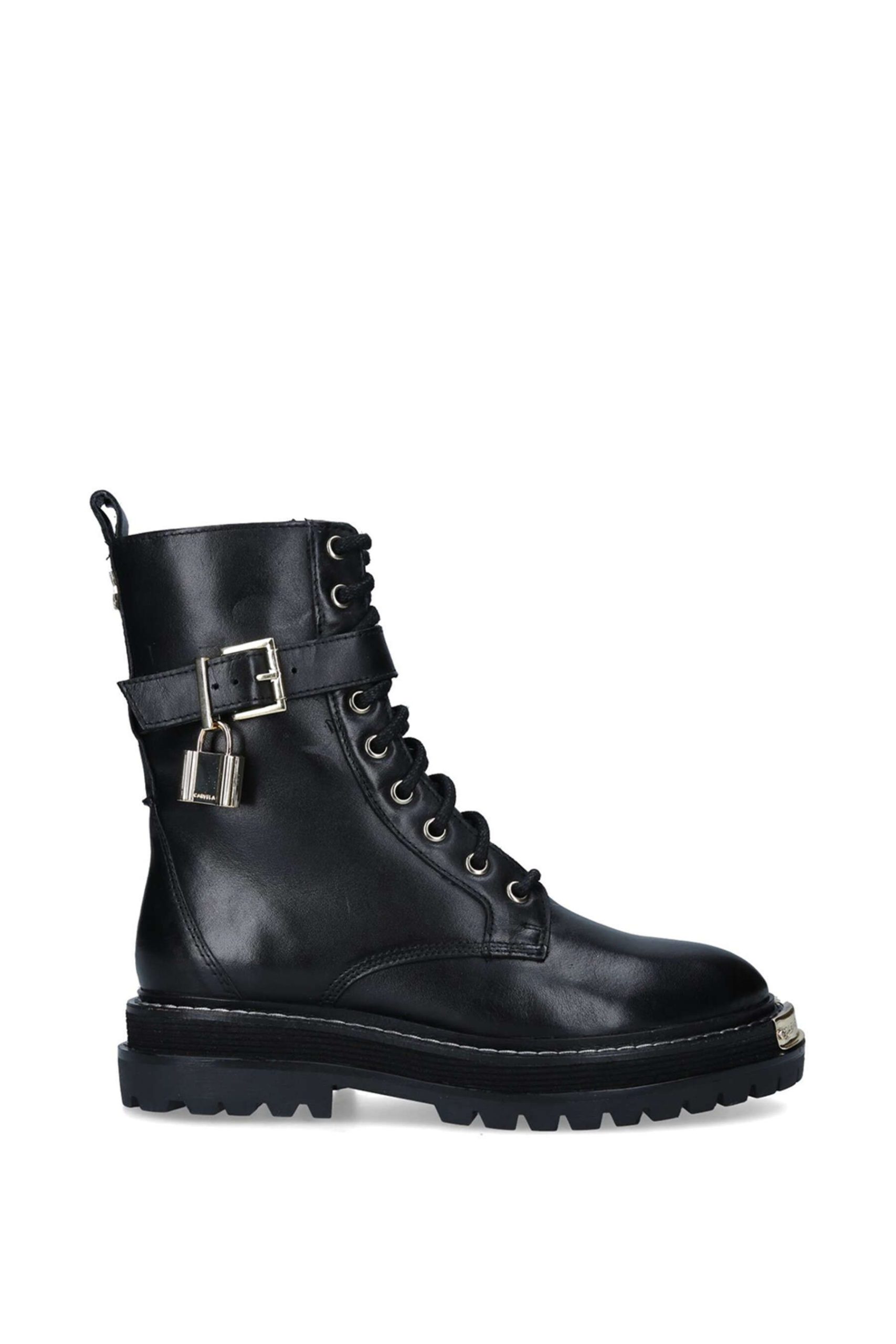 'Base Lace Up' Leather Boots