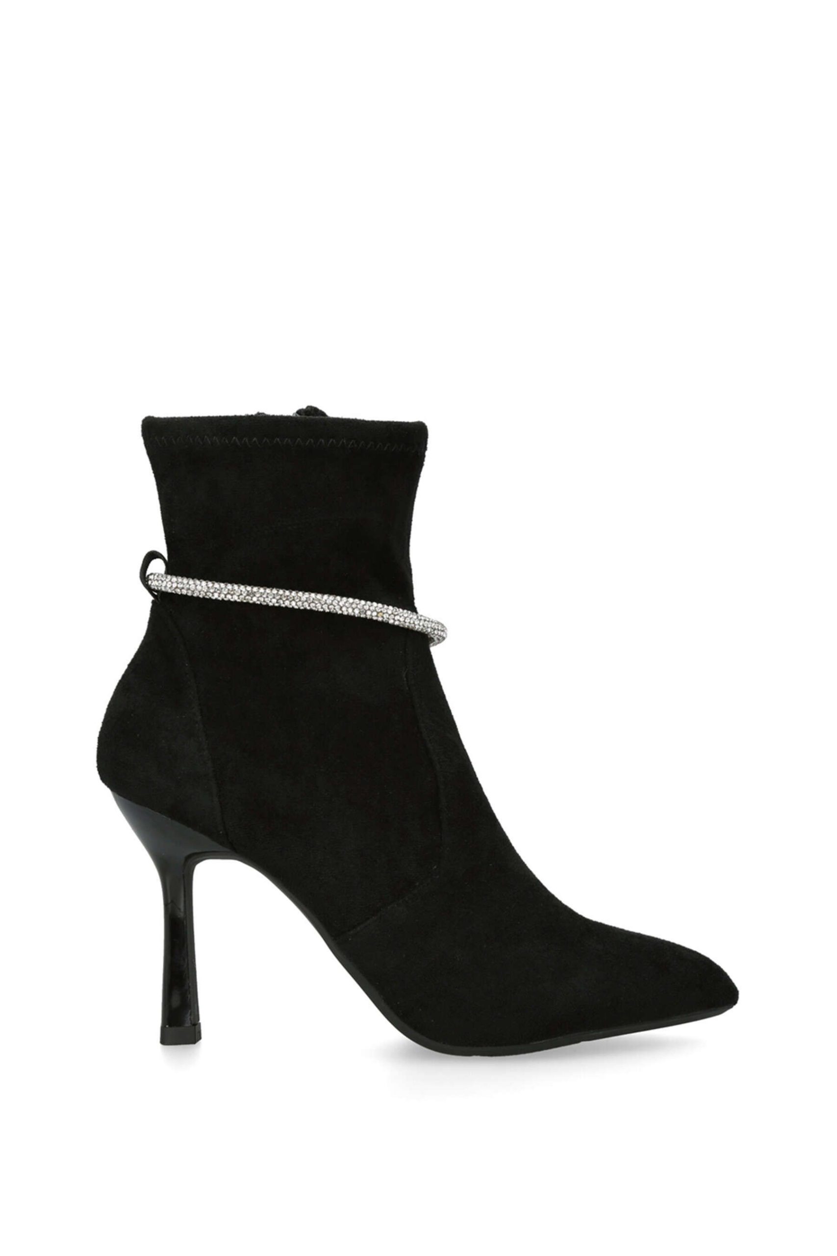 'Francesca Detachable Gem' Suedette Boots