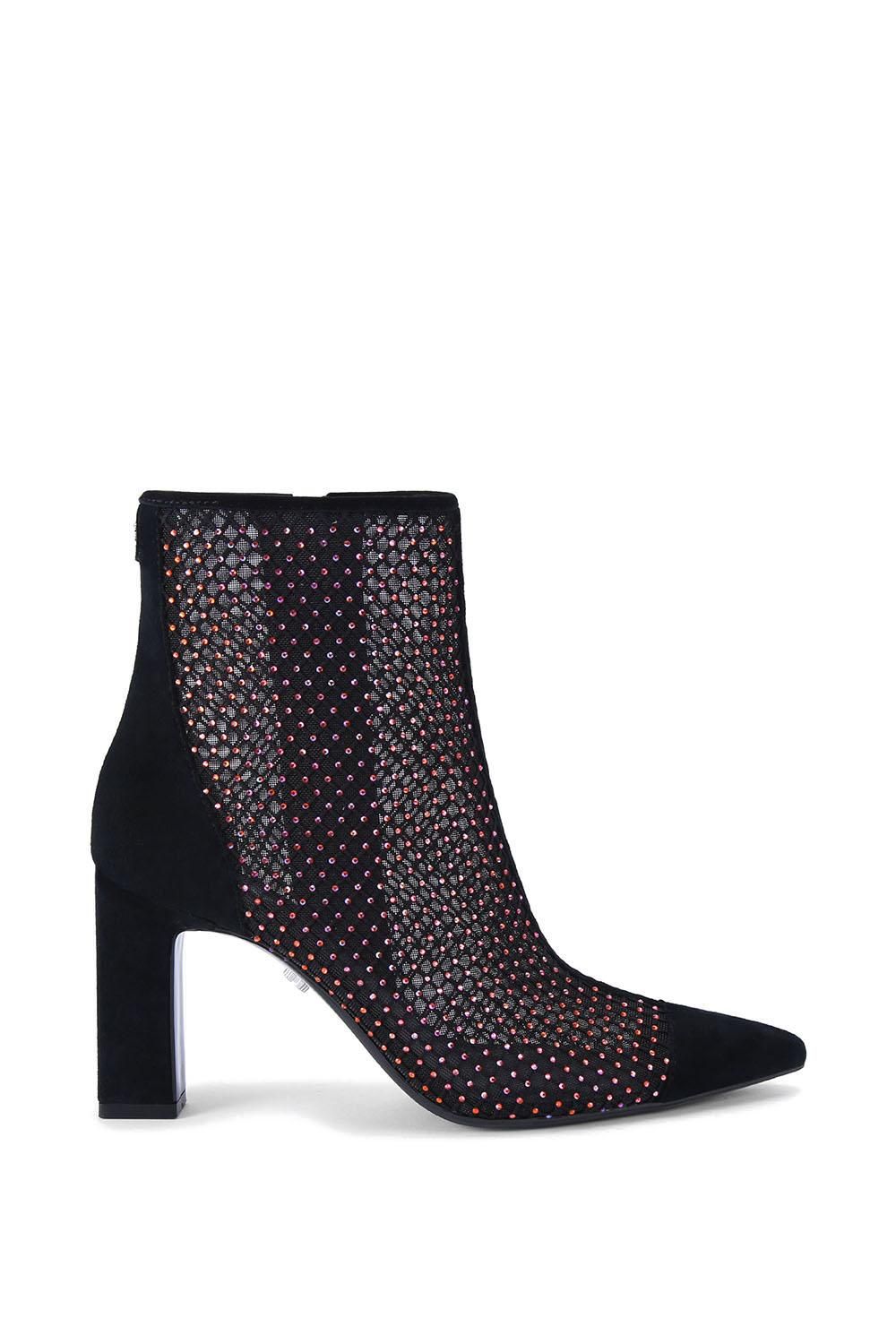 'Hotsox Ankle Point' Suede Fabric Boots