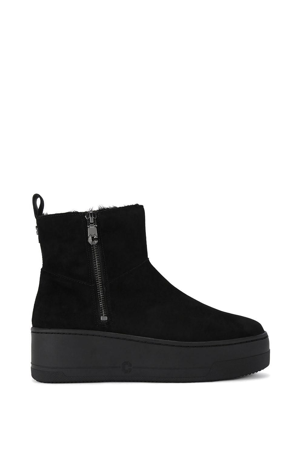 'Connected Zip Chelsea' Suede Boots