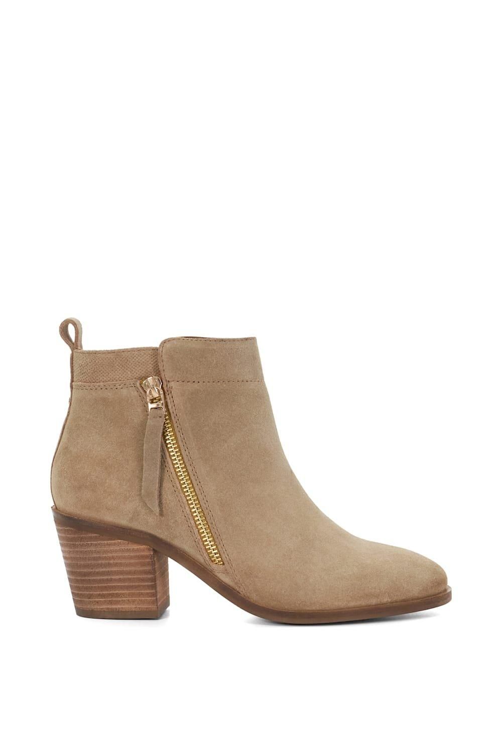 Wide Fit 'Paicing' Suede Ankle Boots