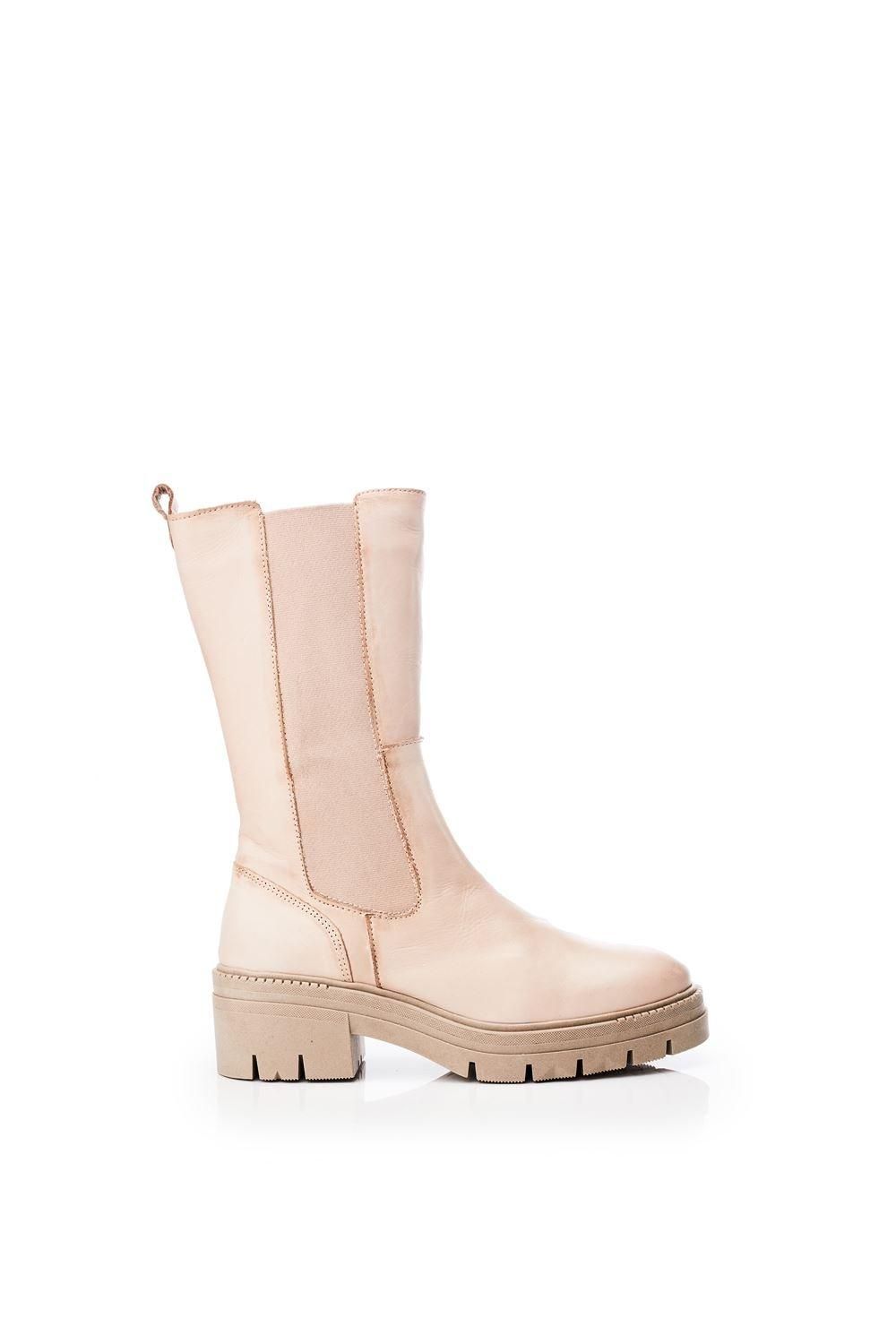 'Giellen' Leather Mid Calf Boots