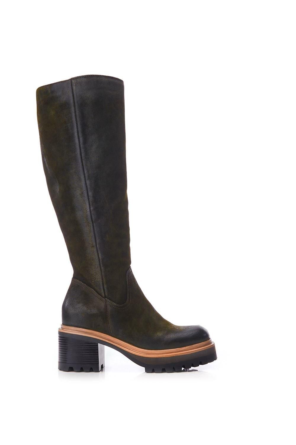 'Hudson' Leather Heeled Boots