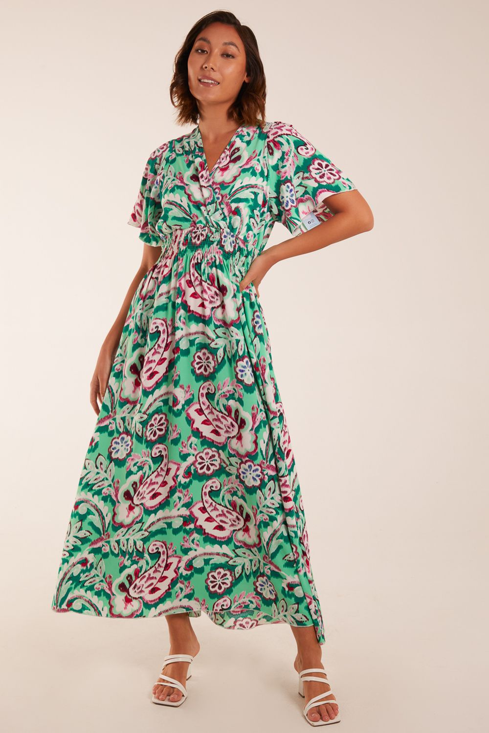 Oversized Paisley A Line Dress