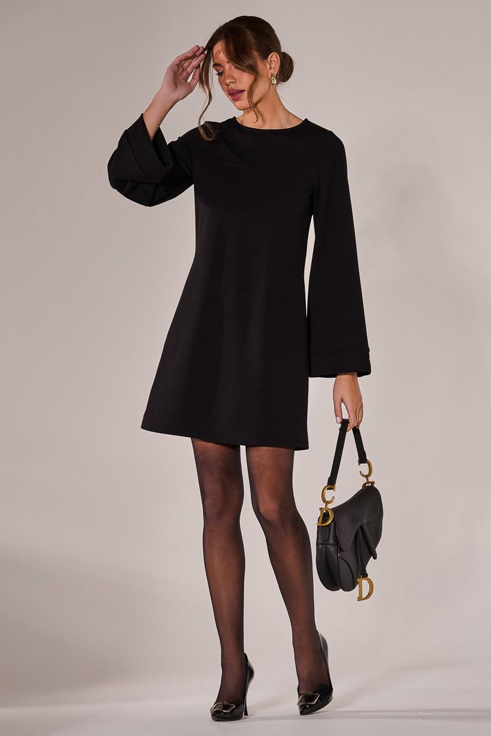 Long Sleeve Tunic Mini Dress