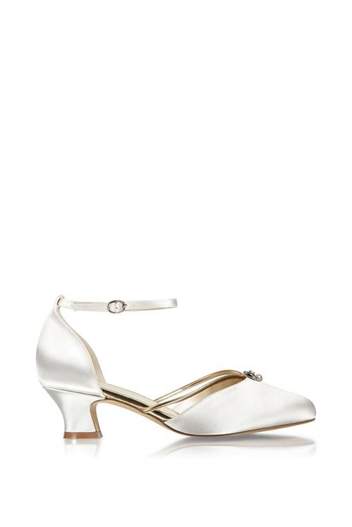 Satin 'Aliya' Two Part Vintage Shoe