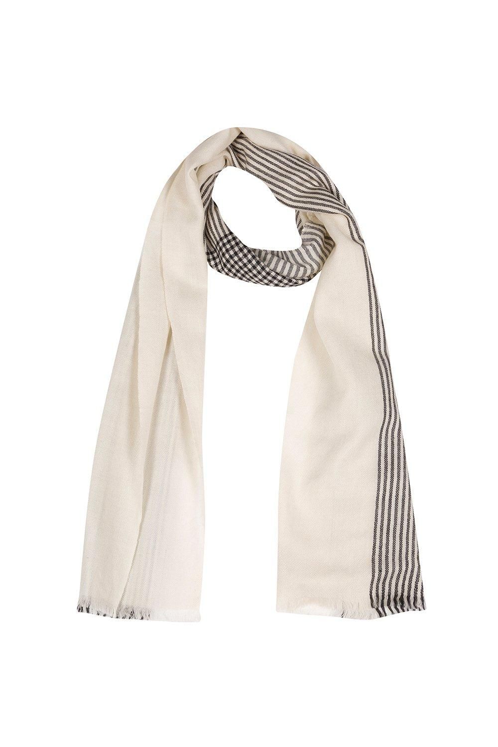 'Contrast' Cashmere & Merino Wool Scarf