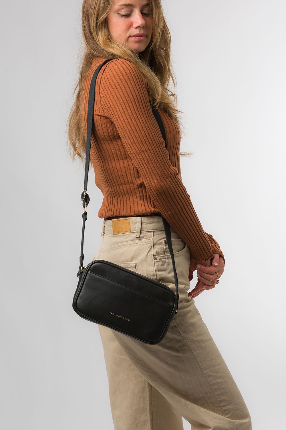 'Dion' Nappa Leather Cross Body Bag