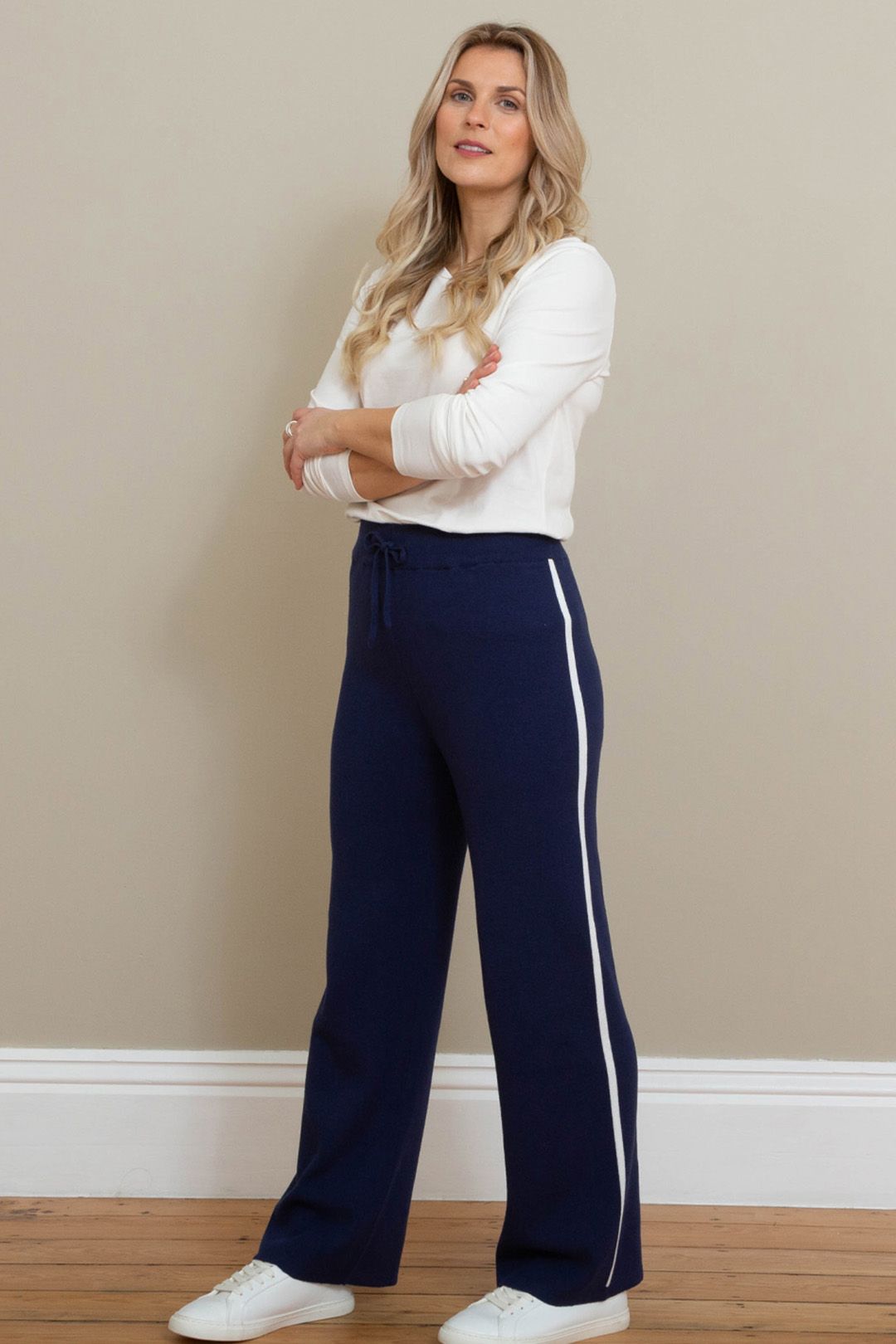 Wynford Wide Leg Knit Trousers