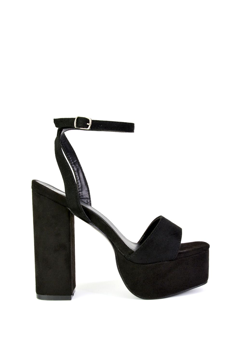 'Jayce' Strappy Chunky Block High Heel Platform Shoes With Square Toe