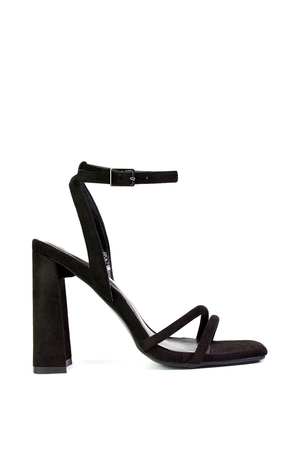 'Sorbet' Square Toe Strappy Block High Heel Sandals