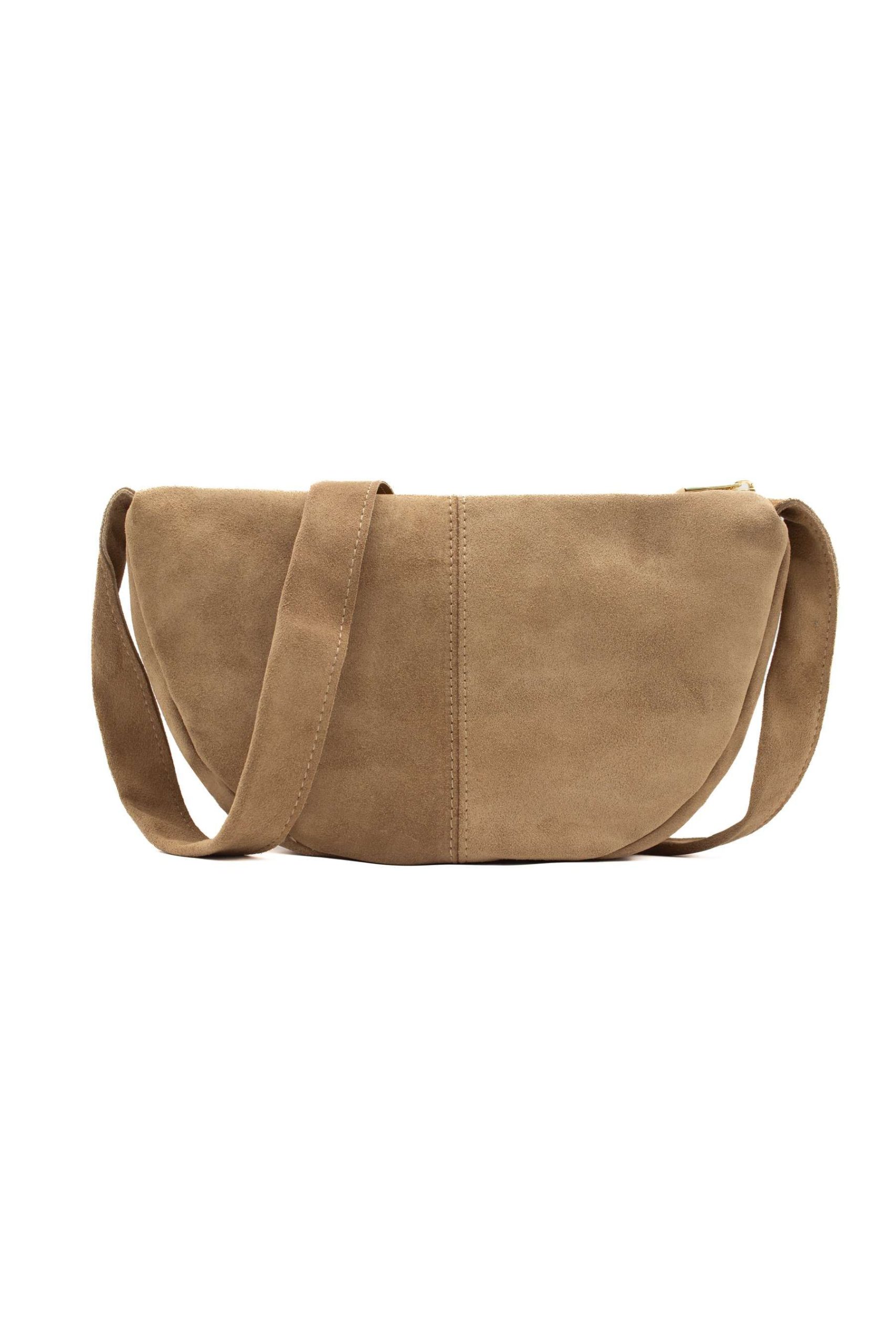 Premium Genuine Italian Suede Leather Crossbody Bag