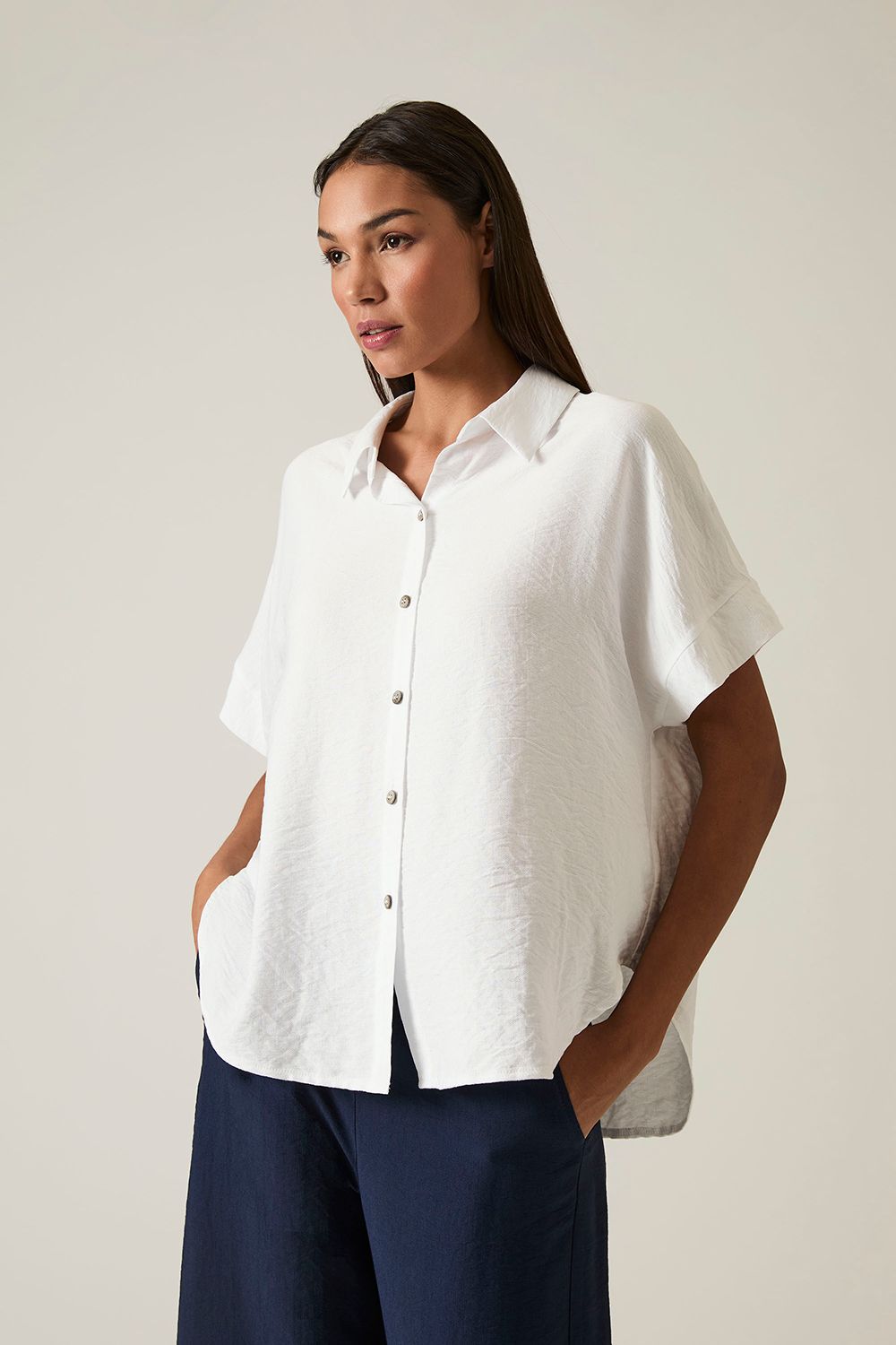 Button-down White Top