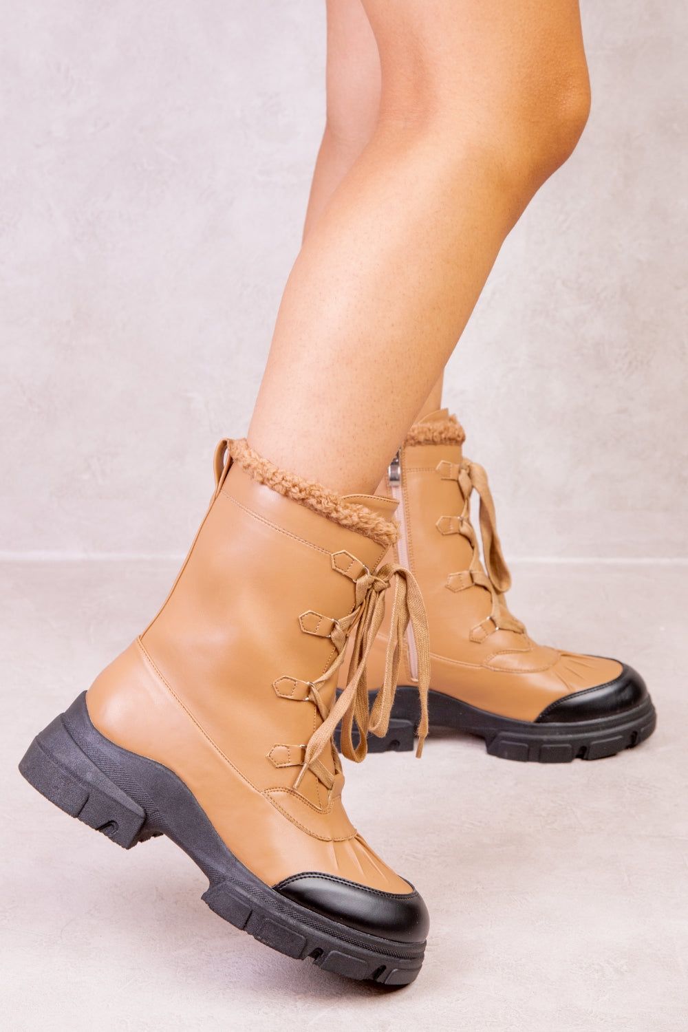 'Gilliane' Chunky Lace Up Ankle Boots