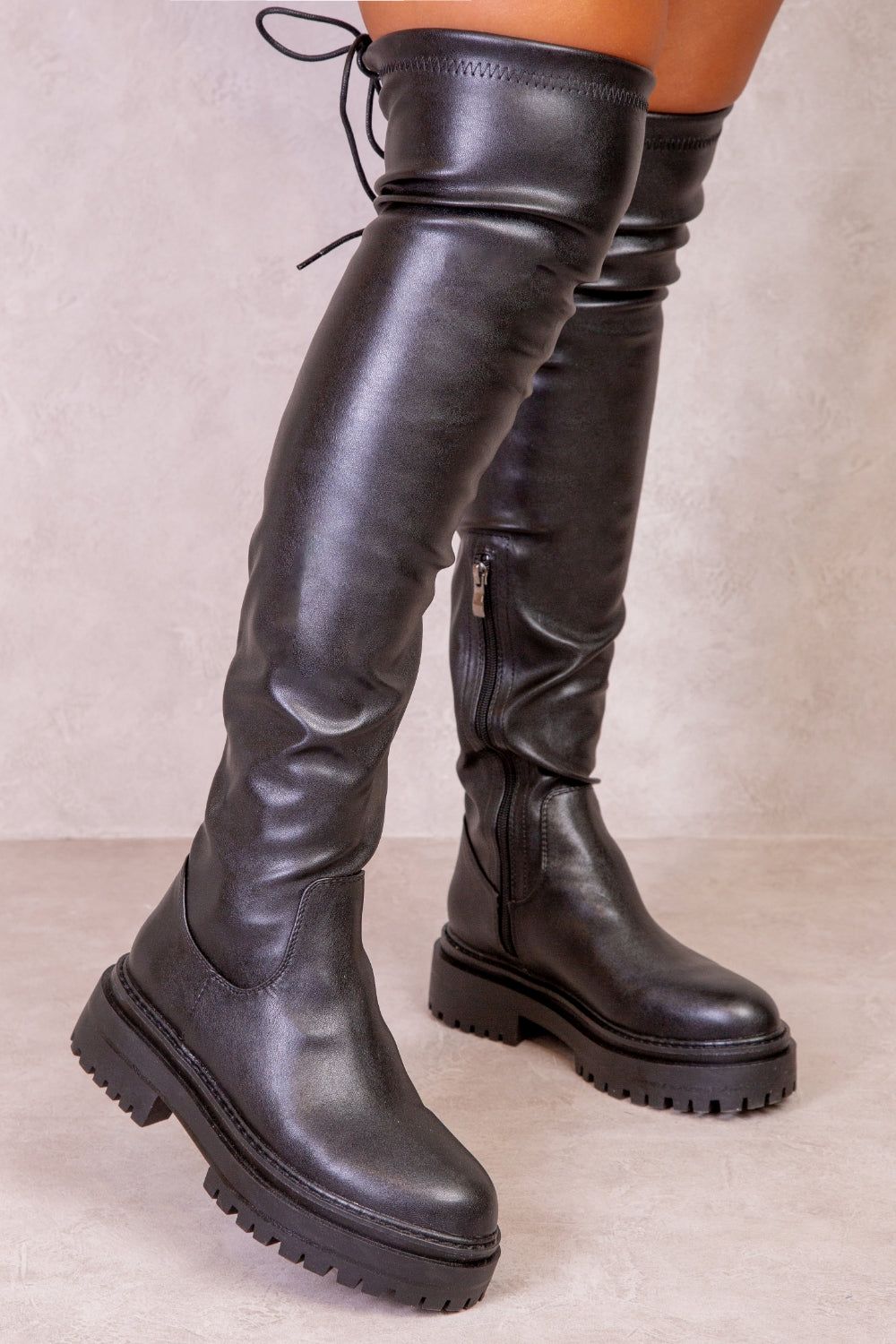 'Dawn' Chunky Over The Knee Boots