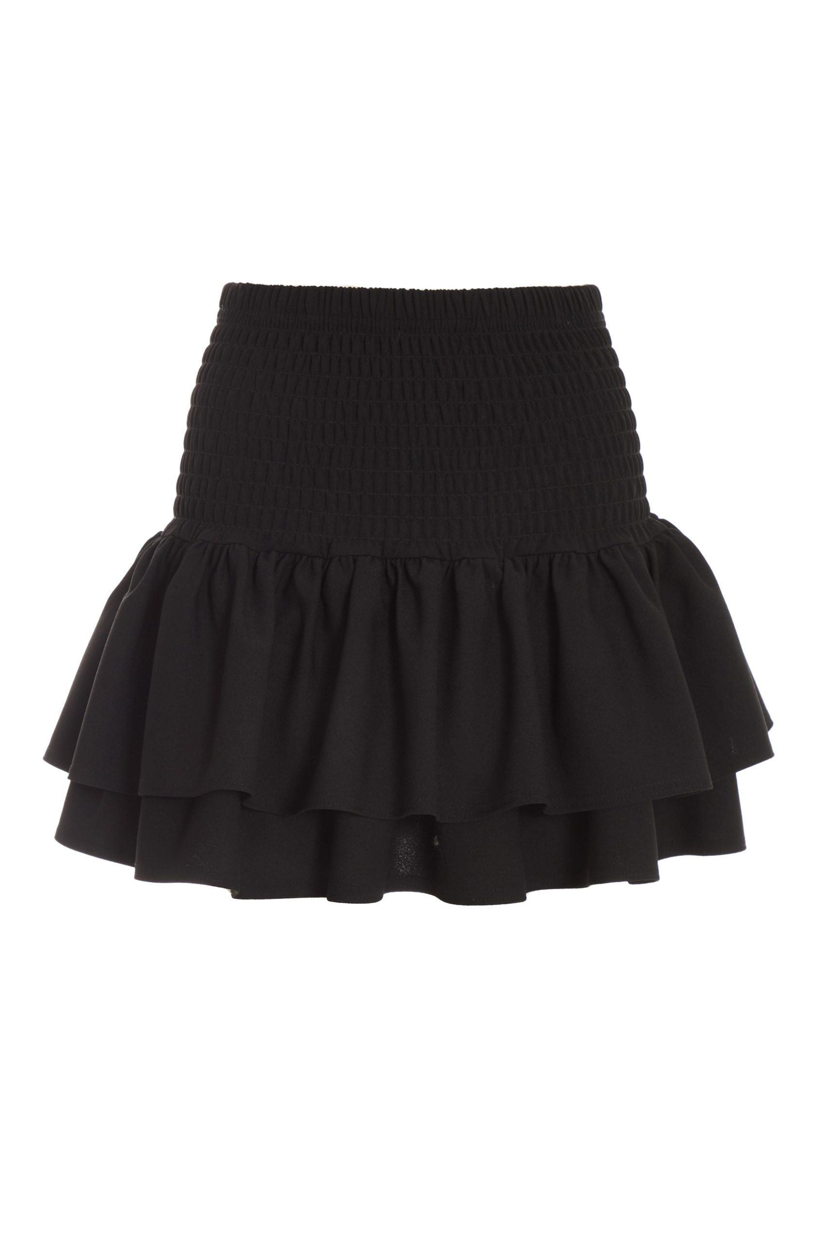 Black Frill Mini Skirt