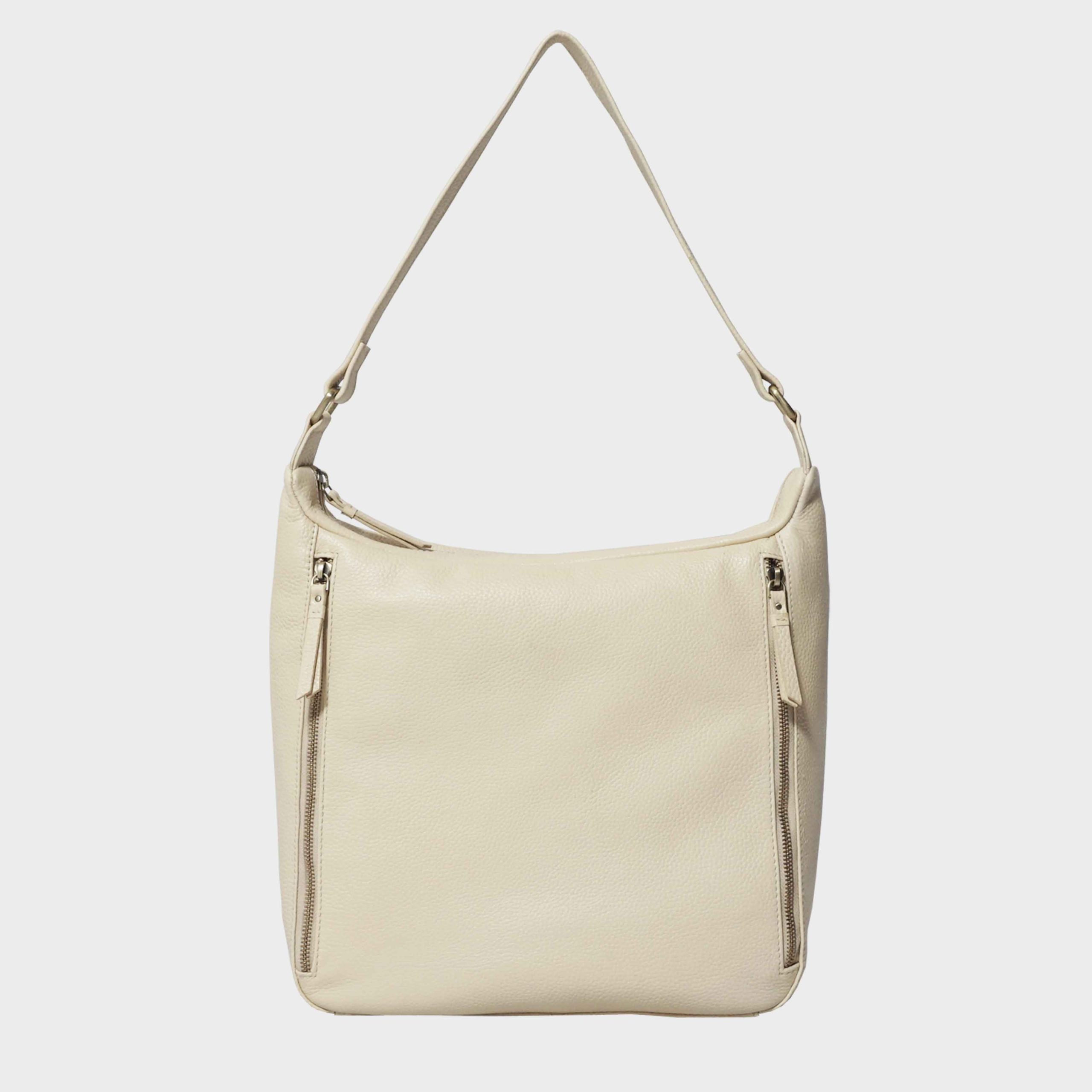 'PAMELA' Pebble Grain Real Leather Designer Shoulder Hobo Bag