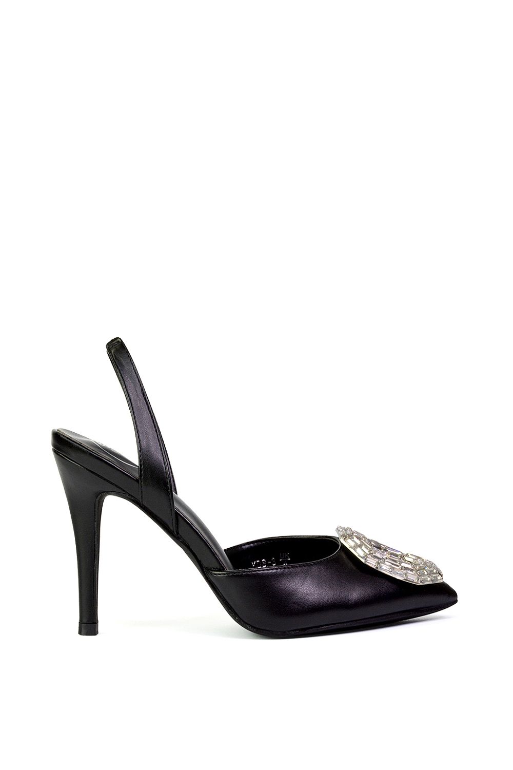 'Issy' Sling Back Strappy Pointed Toe Stiletto High Heel Court Shoes