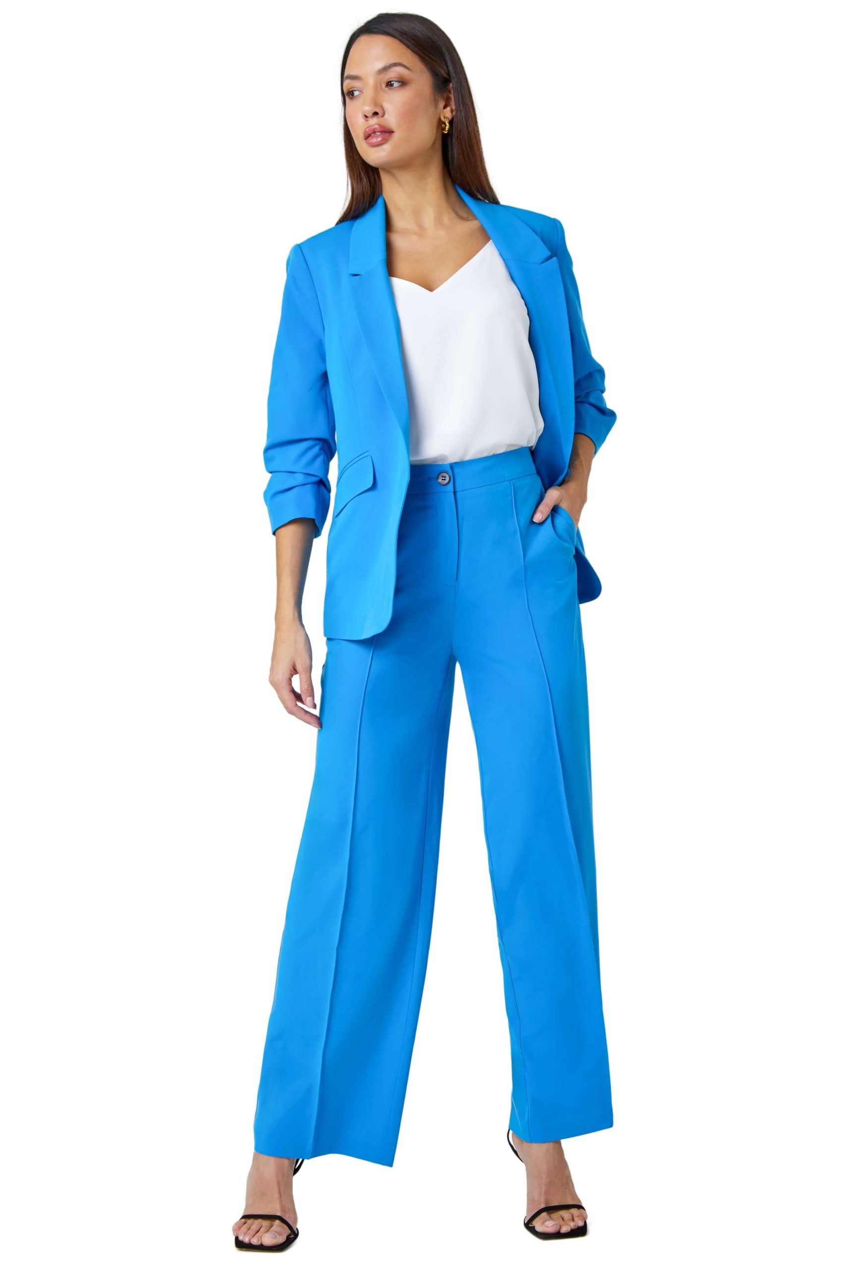 Wide Leg Relaxed Fit Trousers