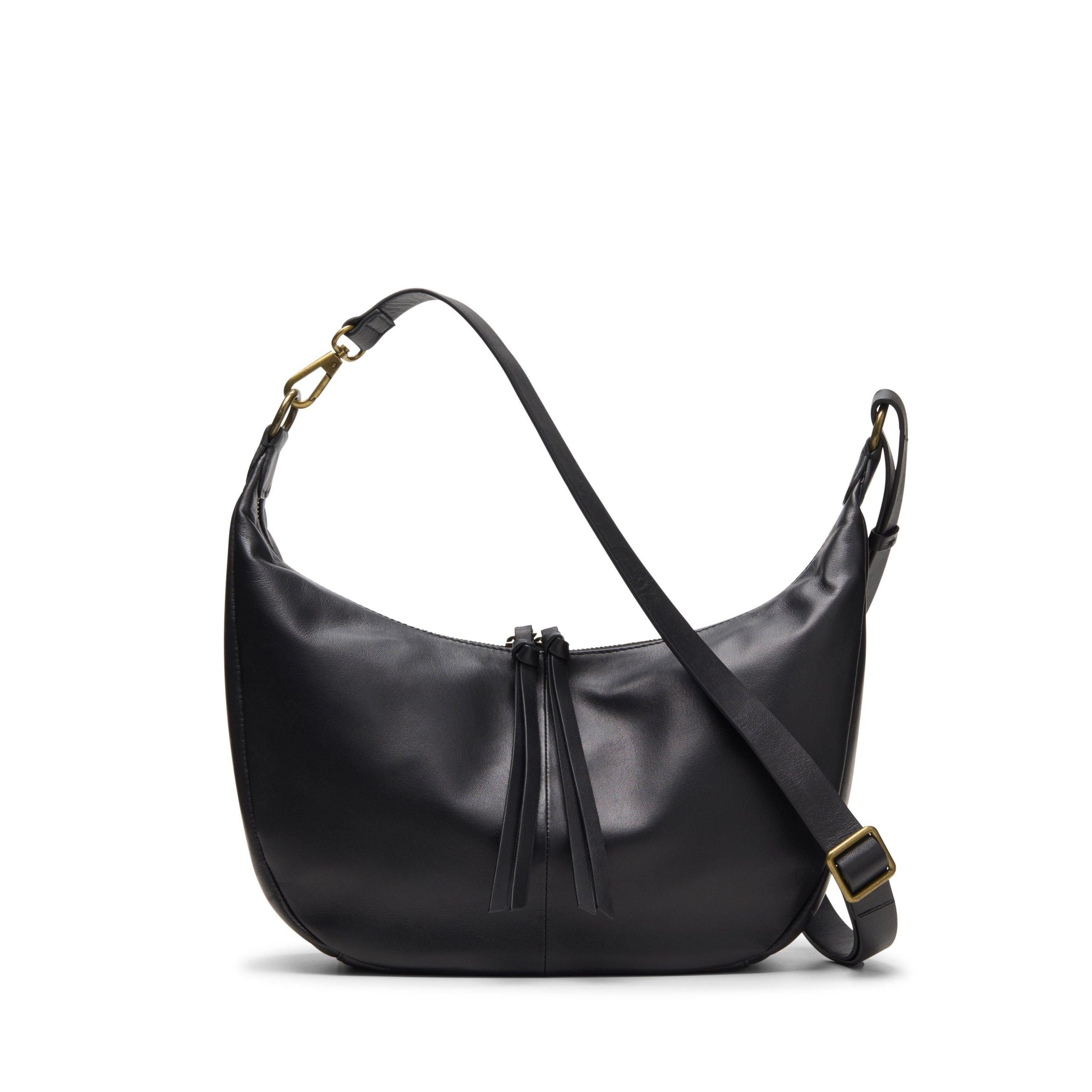 Willow Moon Black Leather Shoulder Bag