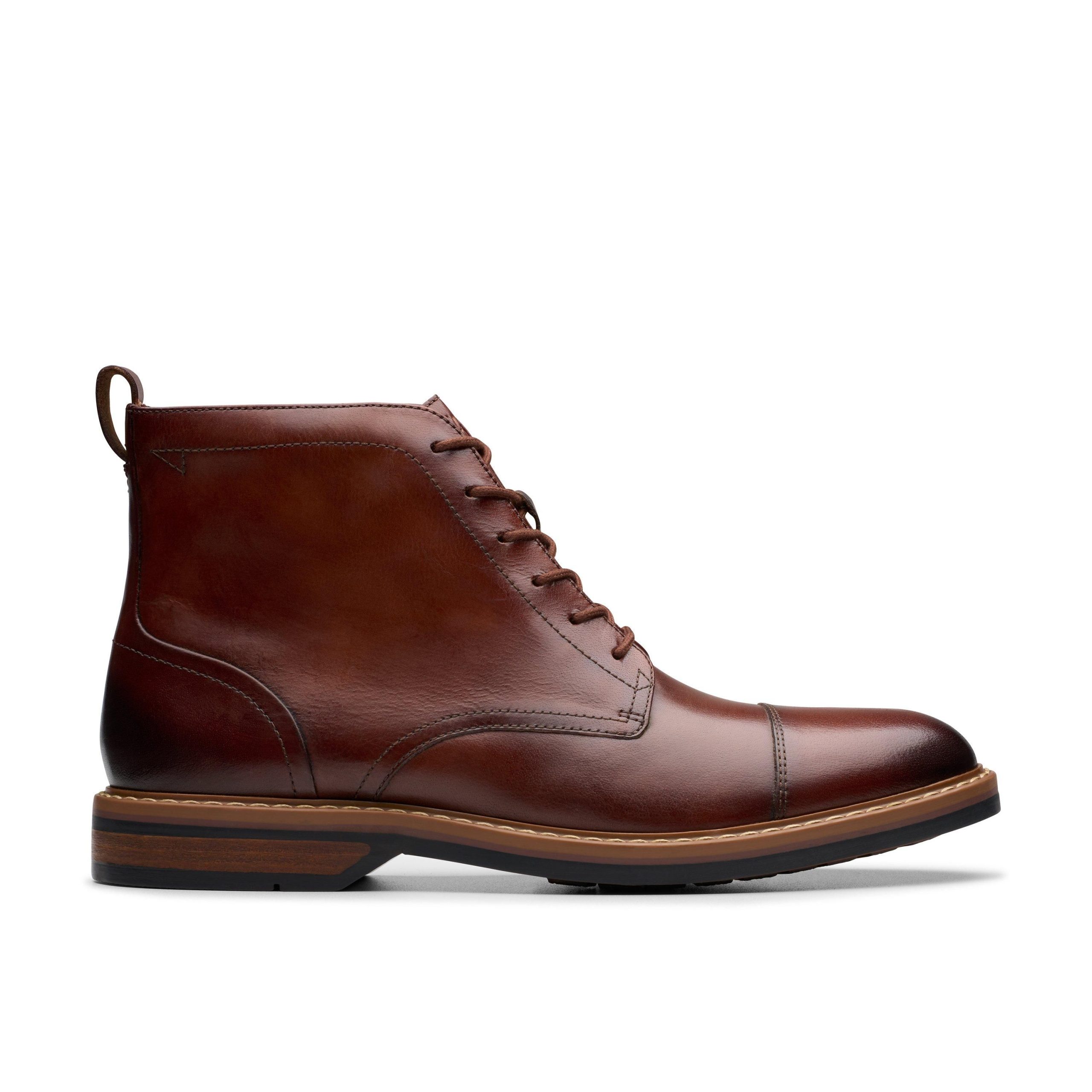Aldwin Cap Mid Tan Leather Lace Up,Ankle Boots