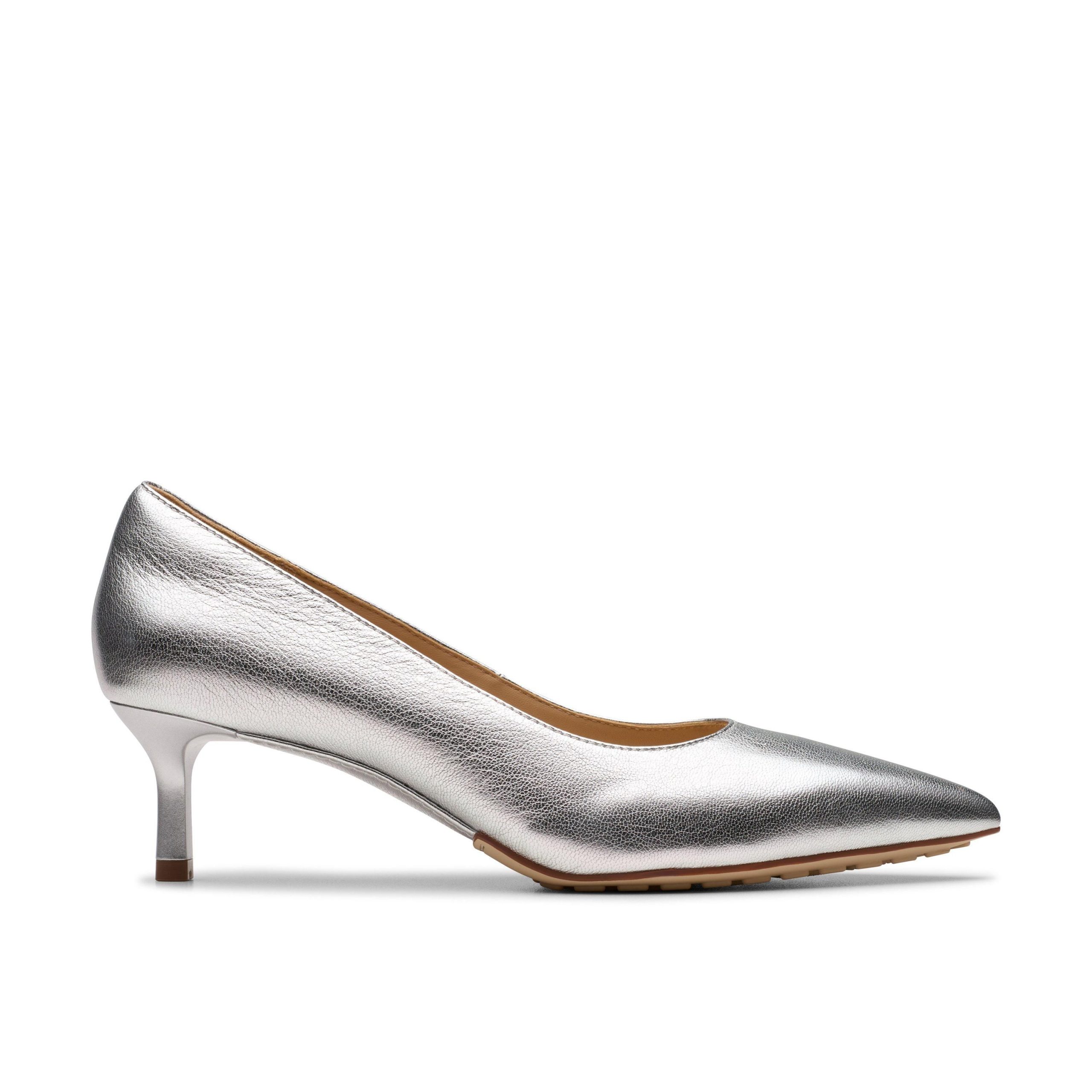 Adela Court Silver Leather Pumps