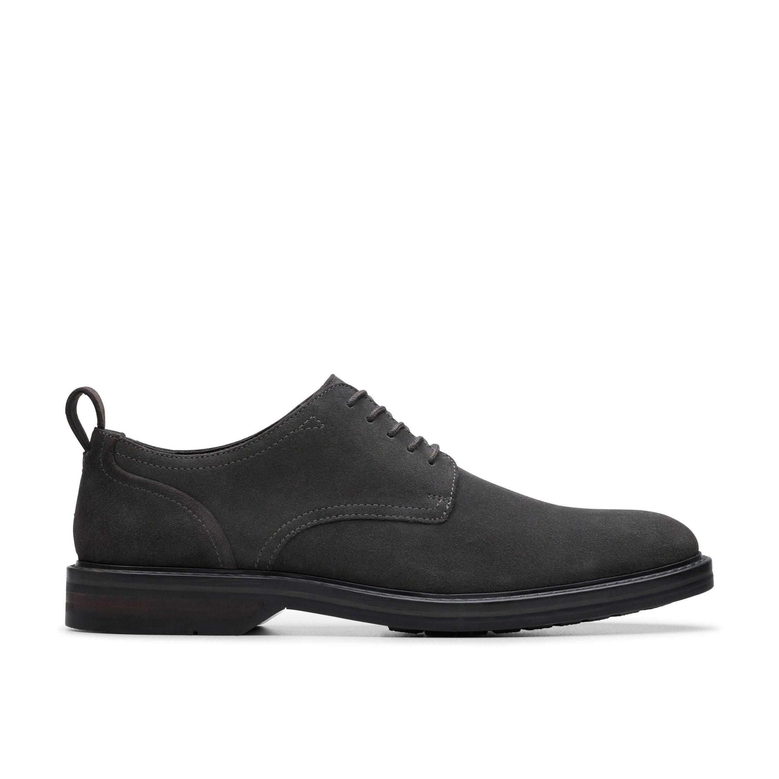 Aldwin Lace Dark Grey Suede Oxford Shoes