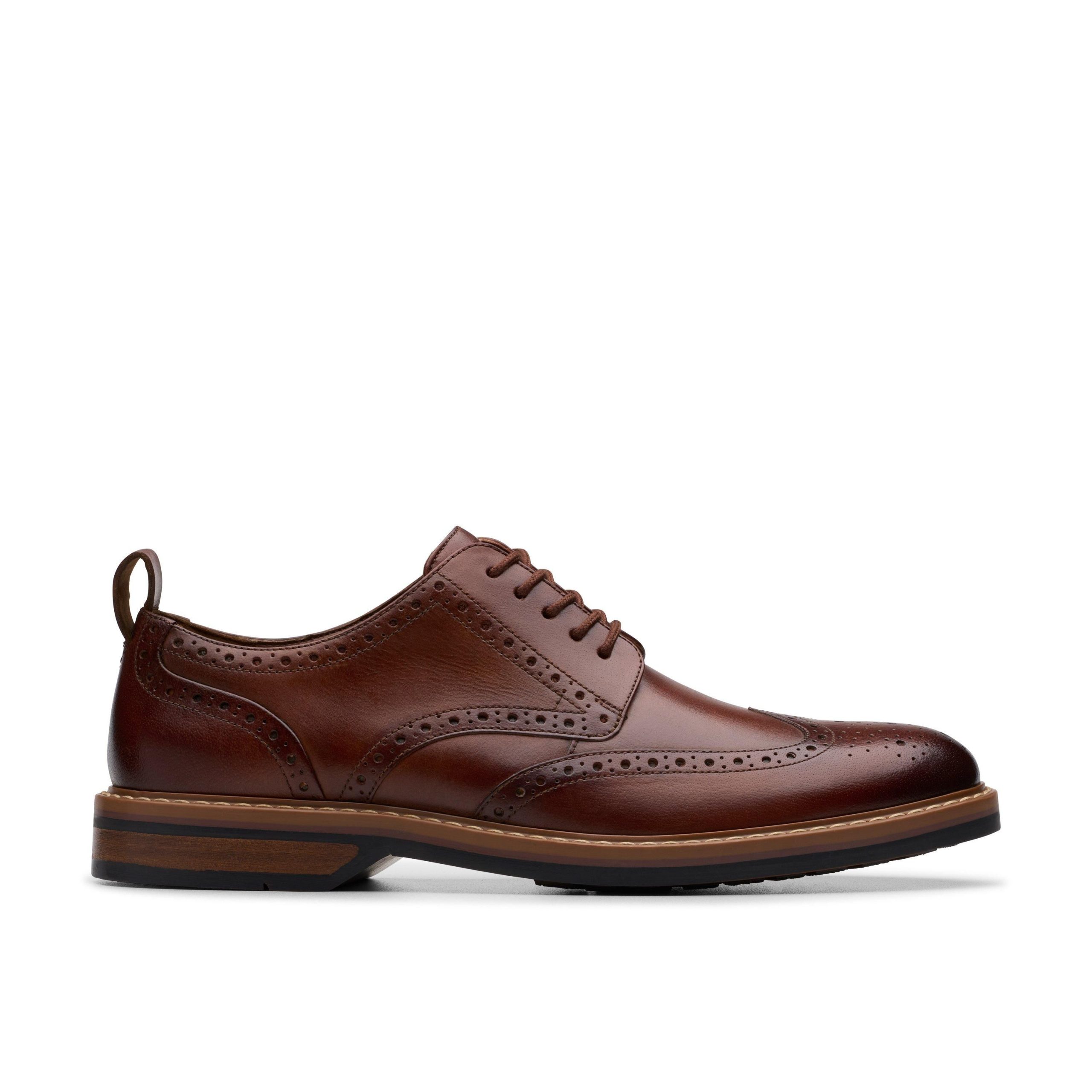 Aldwin Limit Brogue Mid Tan Leather Oxford Shoes