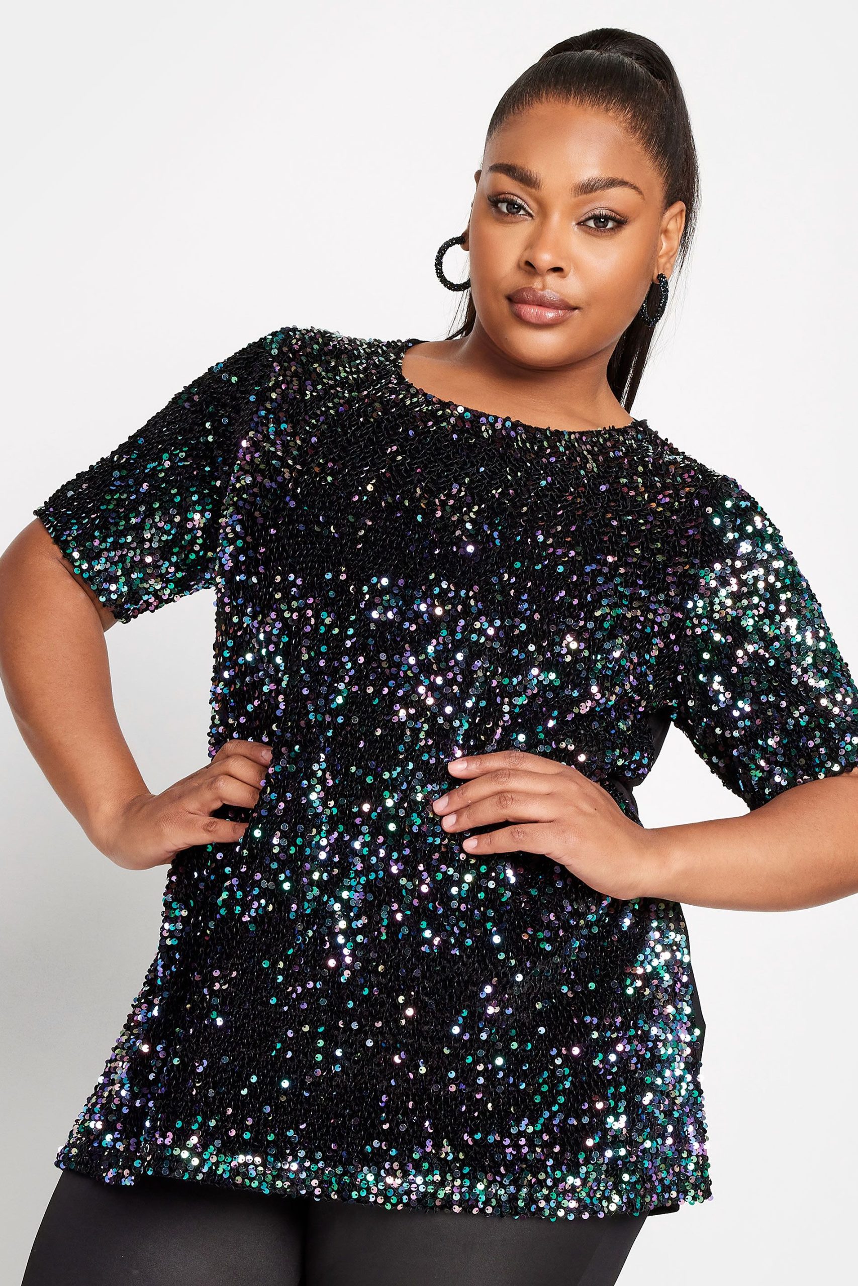 Sequin Embellished T-Shirt