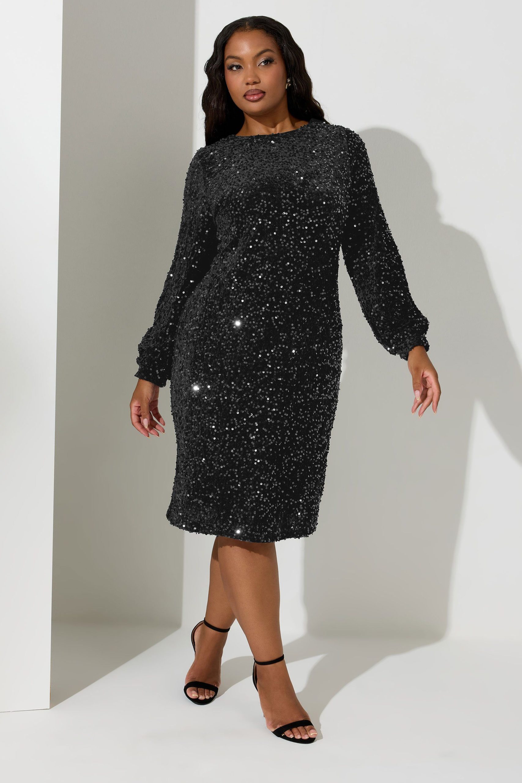 Velvet Sequin Dress