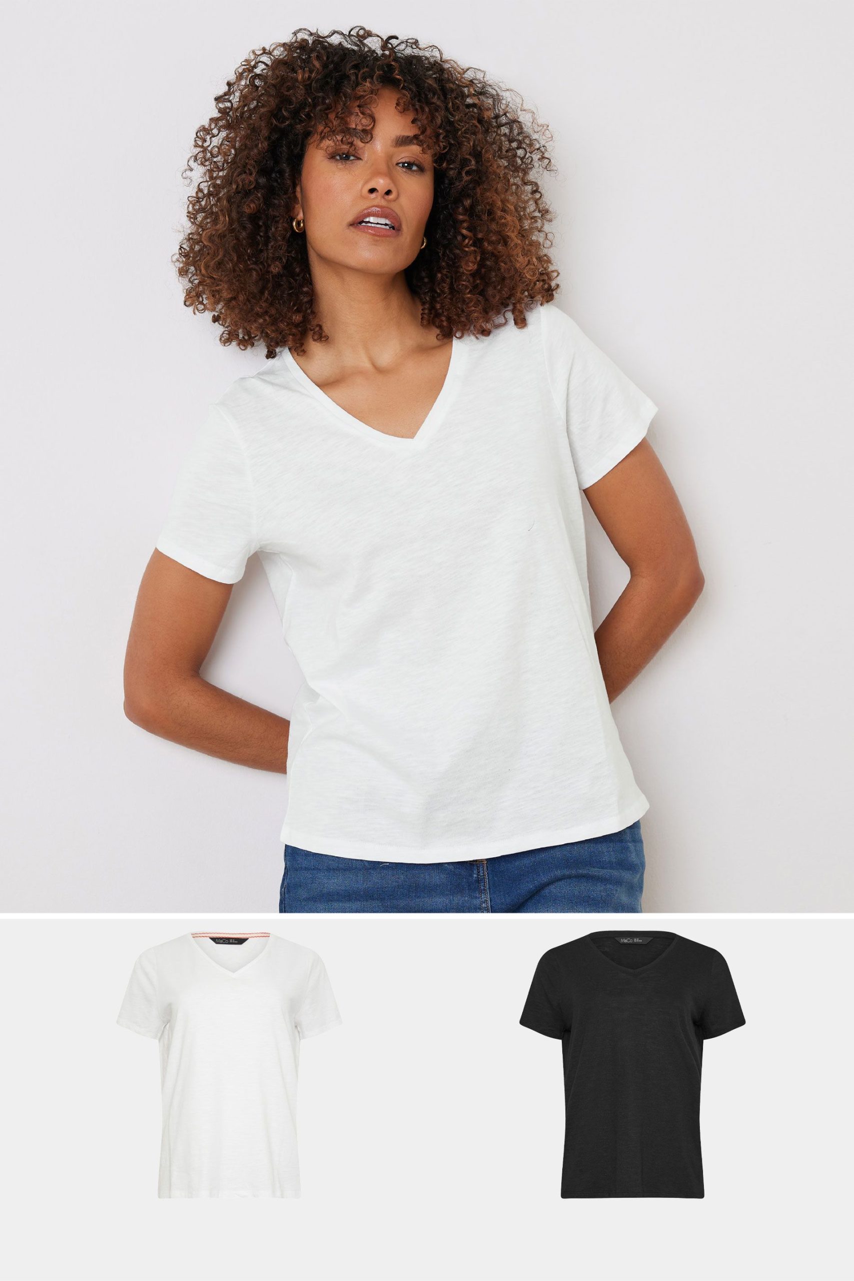 2 Pack V-Neck T-Shirts