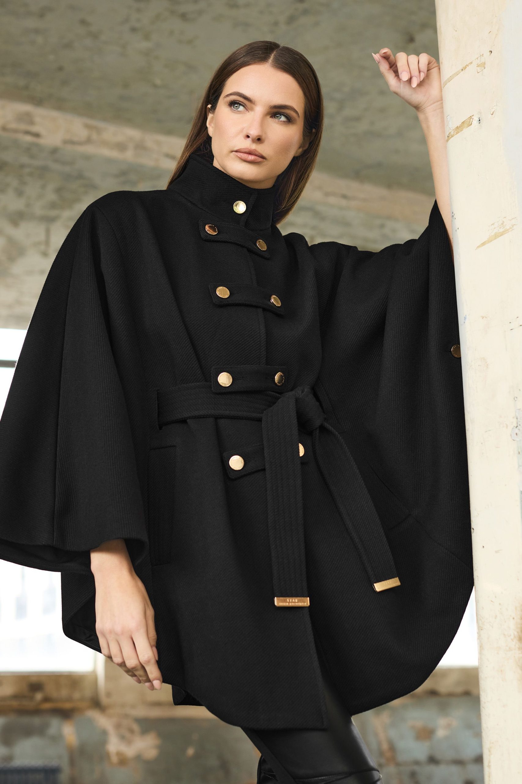 Military Cape Jacket