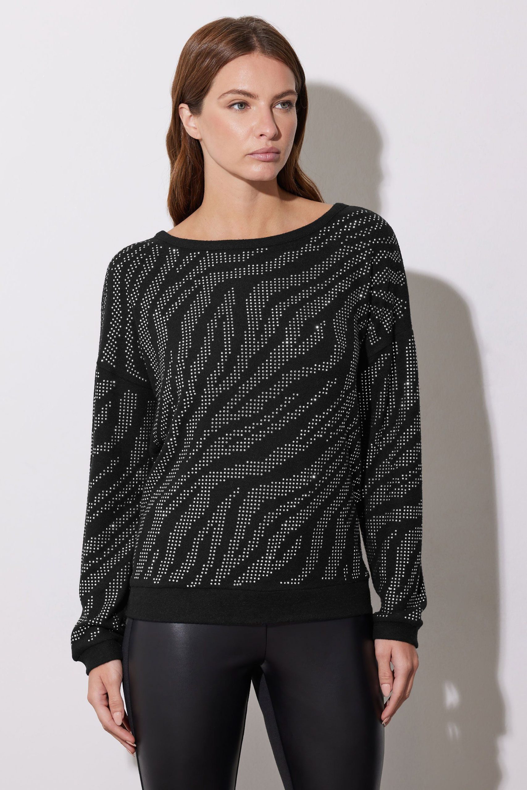 Animal Diamante Embellished Jumper