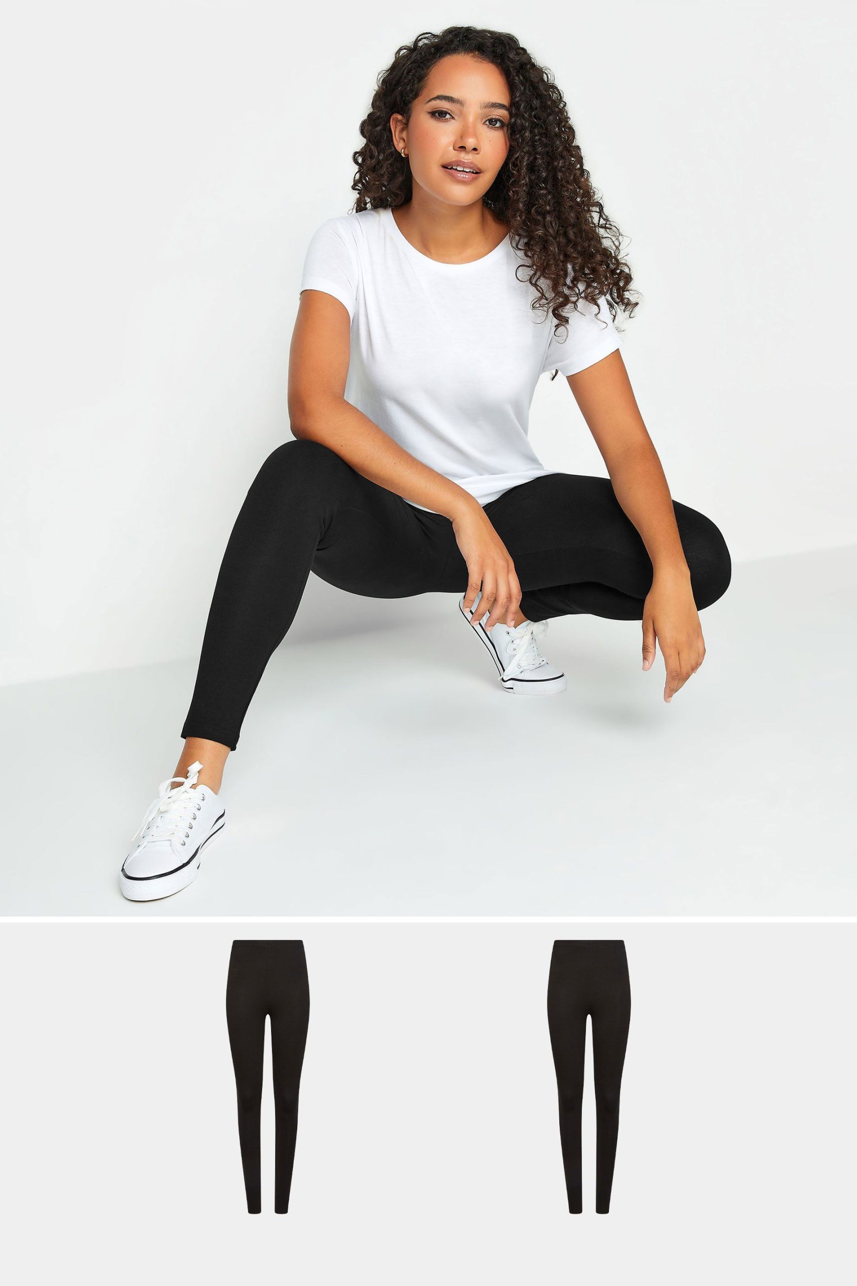 Women's 2 PACK Stretch Cotton Leggings