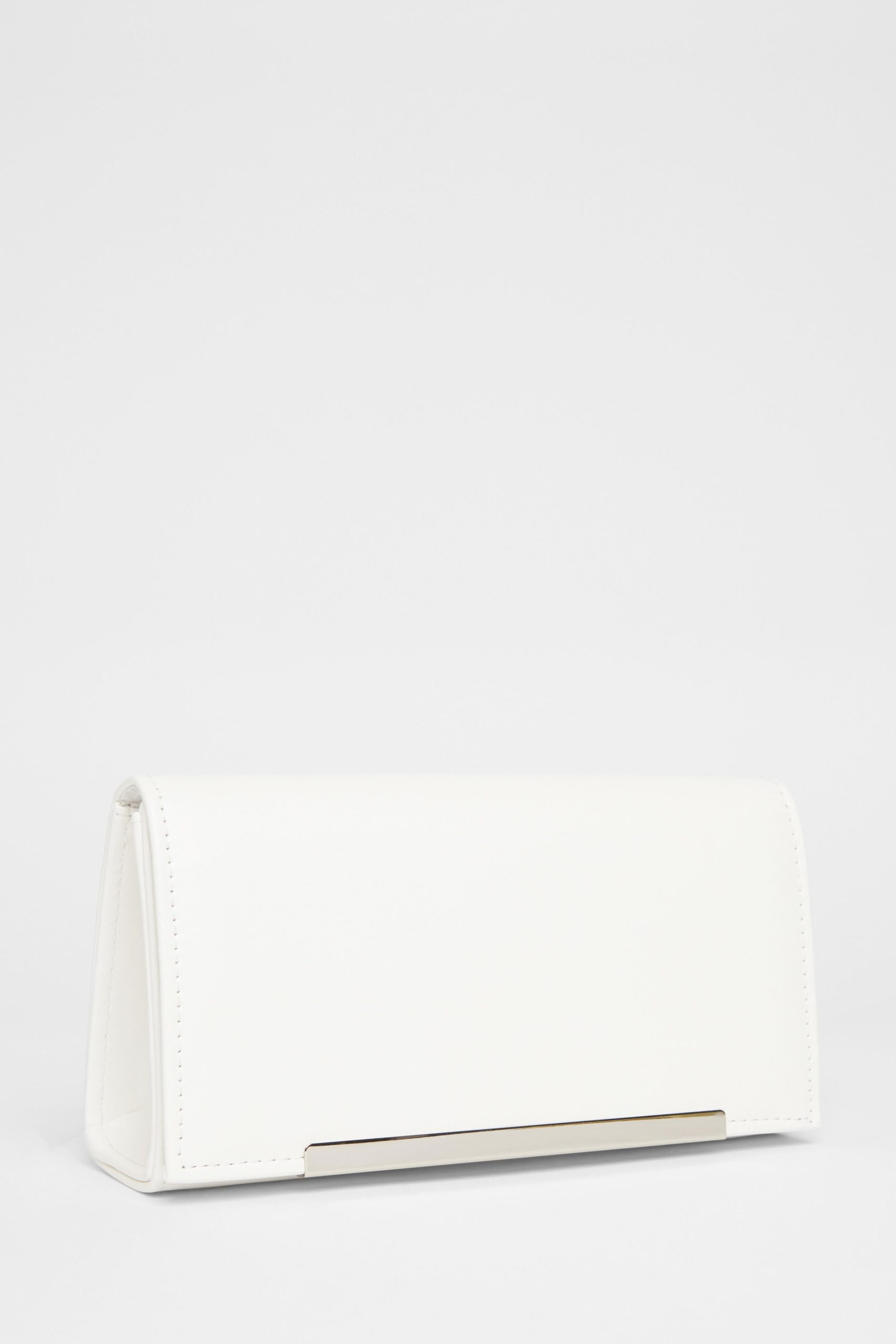 White Long Clutch Bag