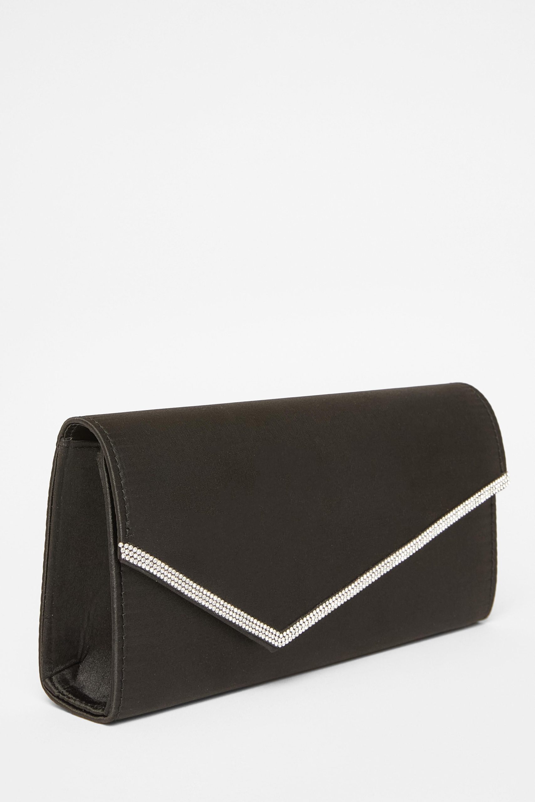 Black Diamante Clutch