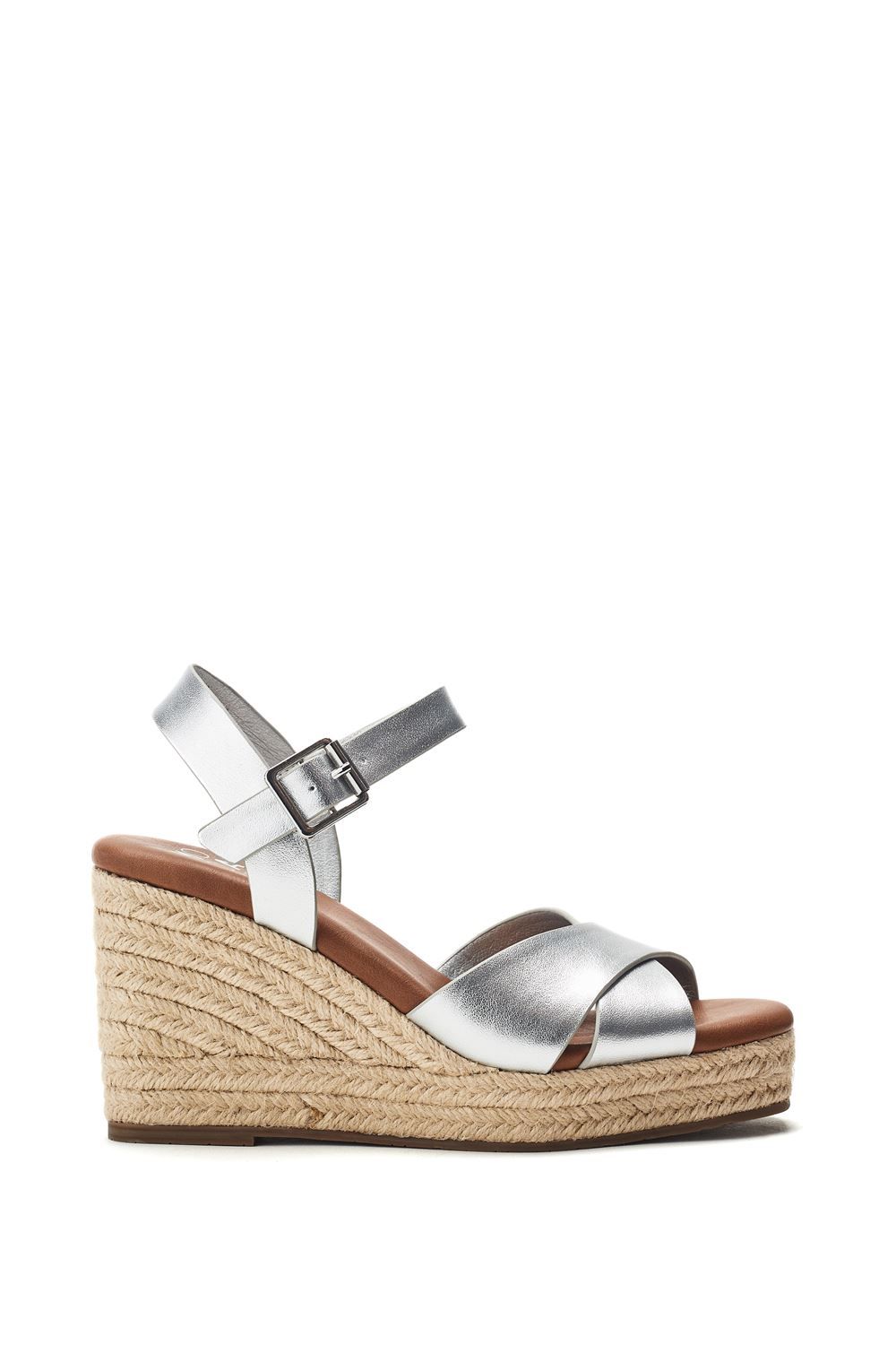 'Jasminium' Leather Wedges