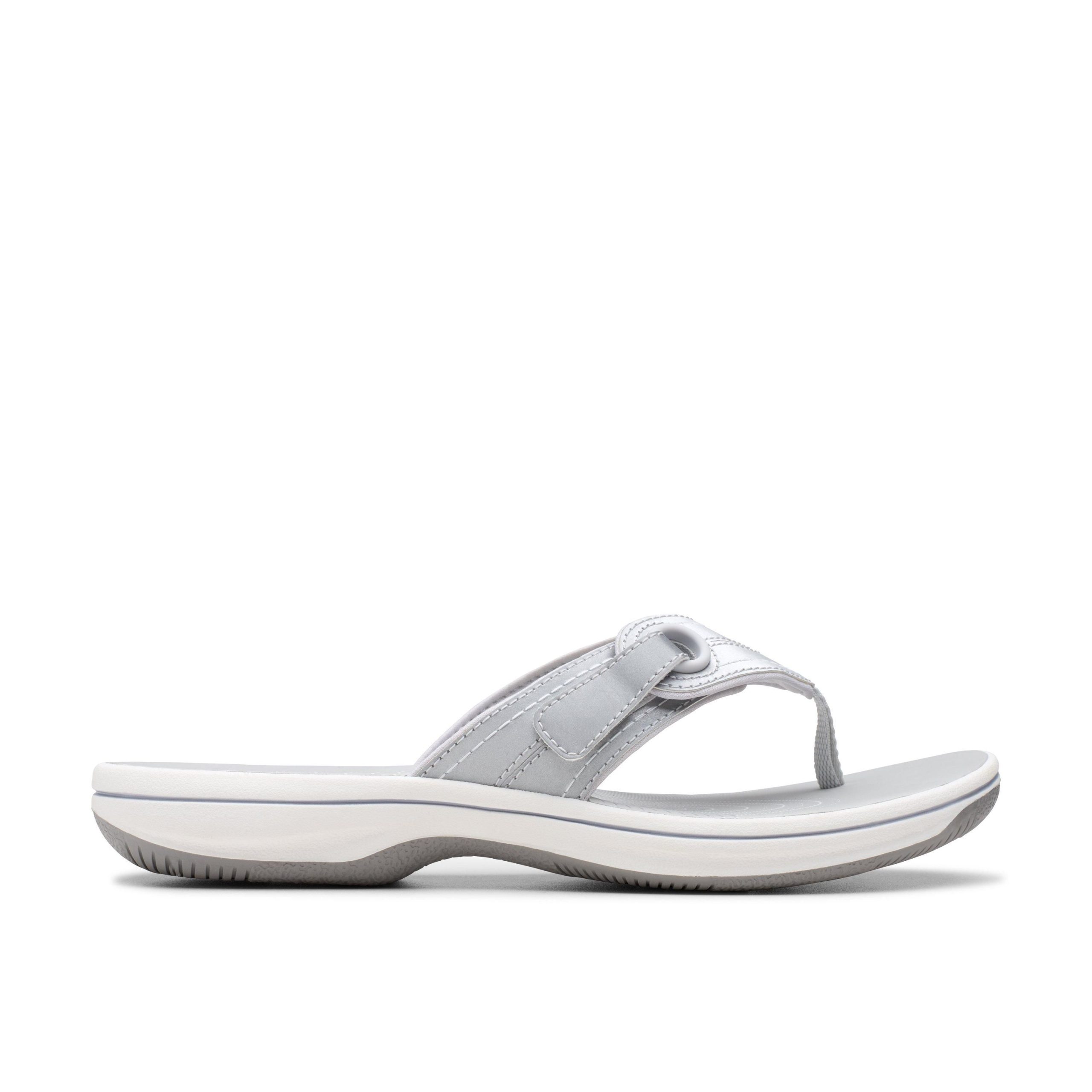 Brinkley Reyna Silver Flip Flops