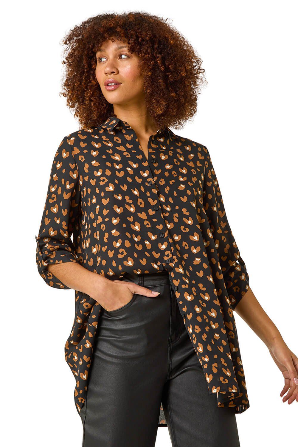 Abstract Spot Print Shirt