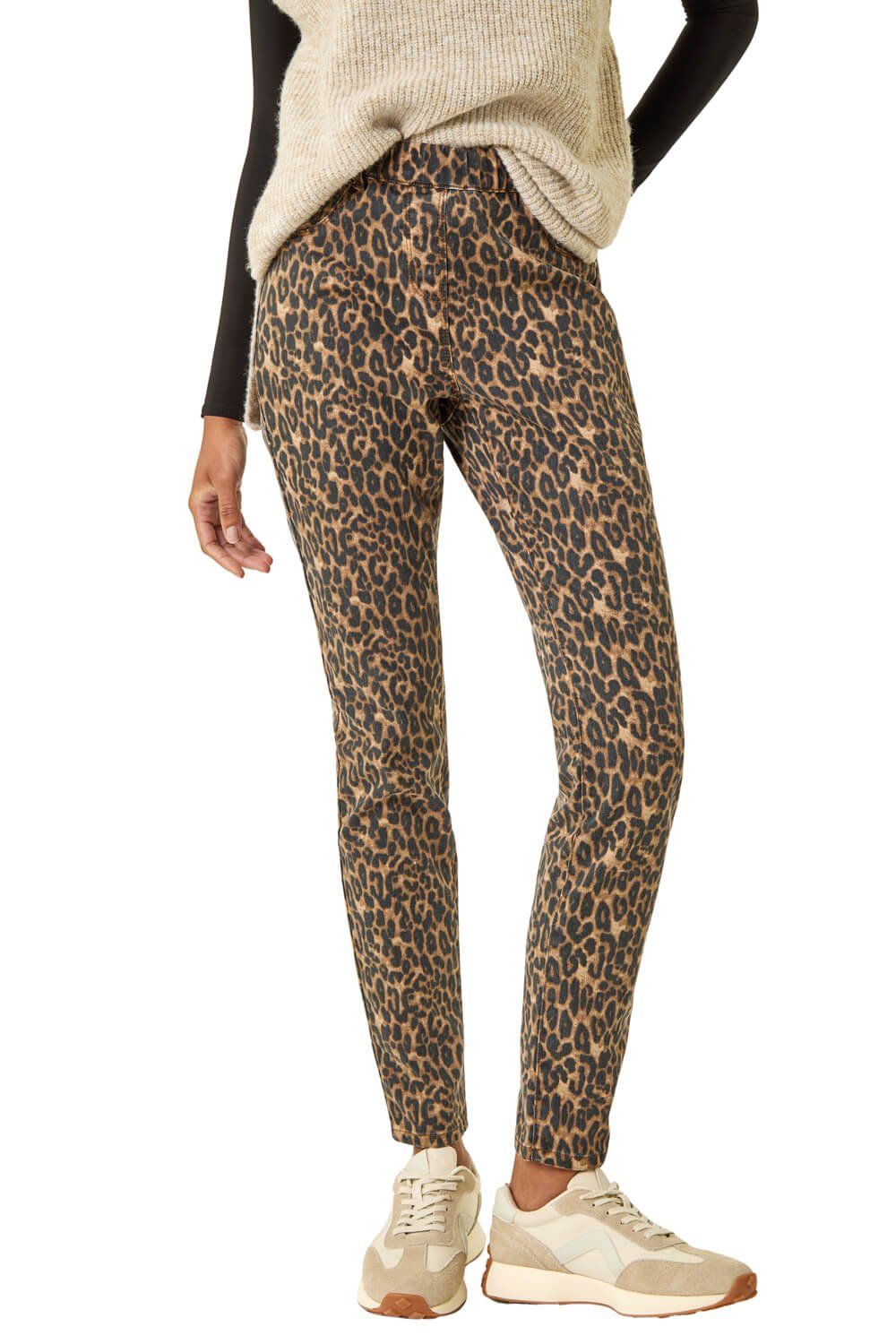 Animal Print Stretch Jeggings