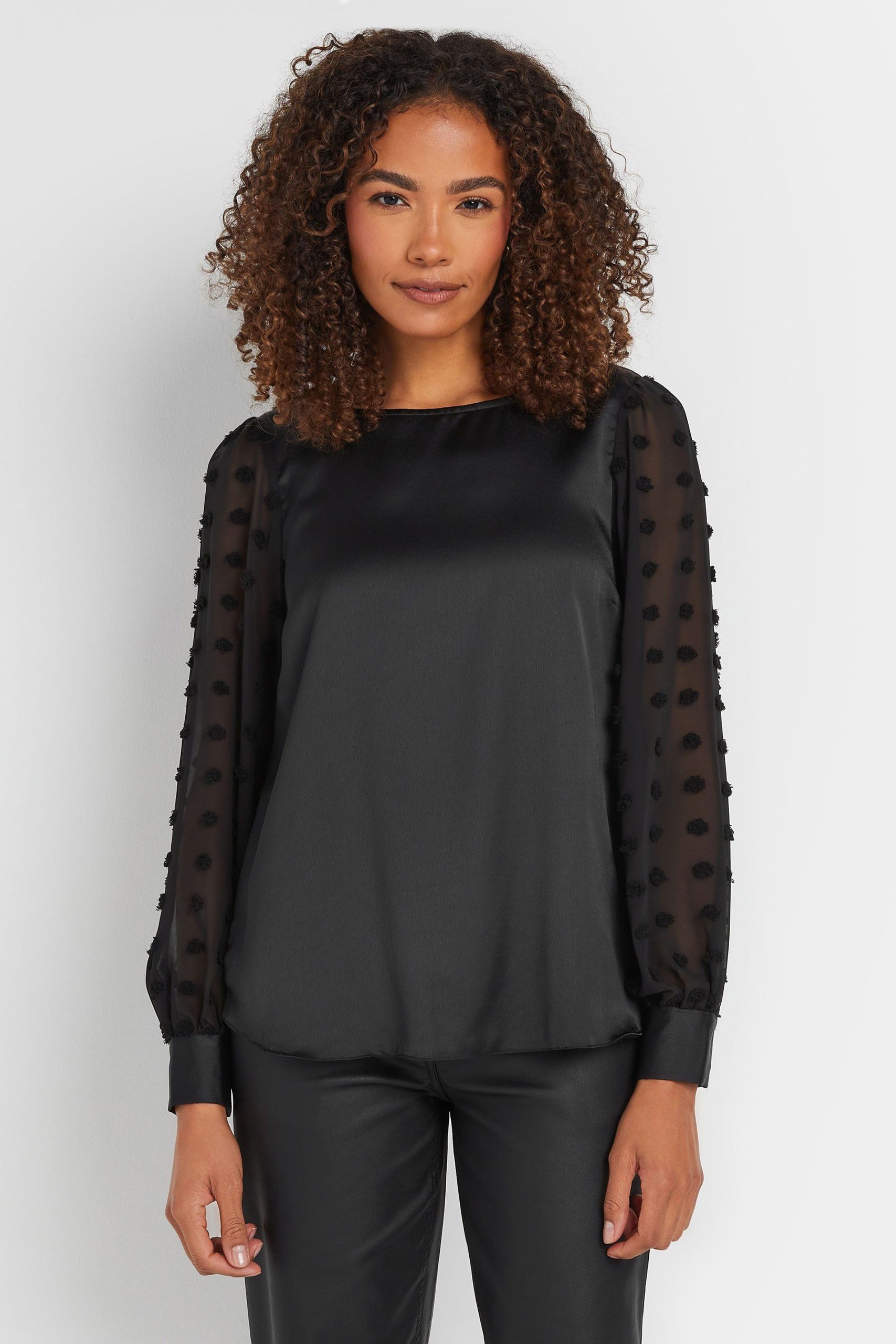 Women's Dobby Sleeve Blouse