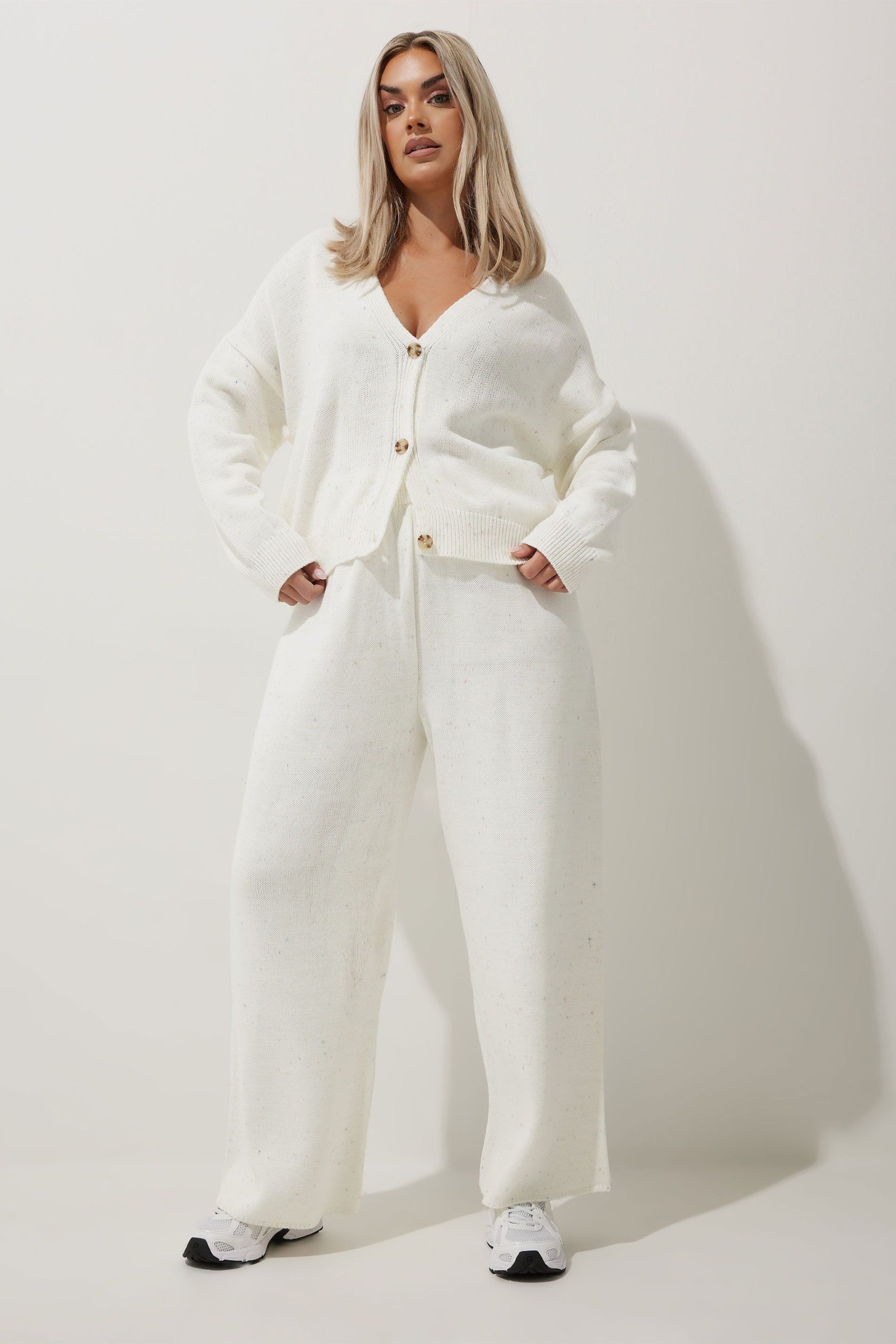 Wide Leg Knitted Trousers