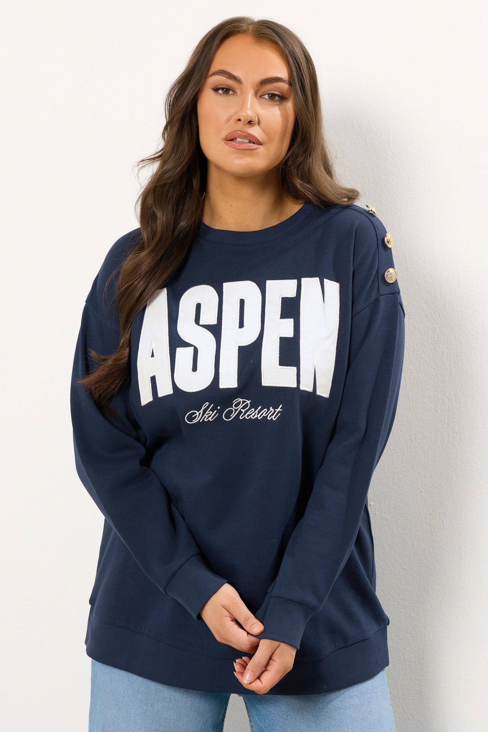 'Aspen' Slogan Sweatshirt