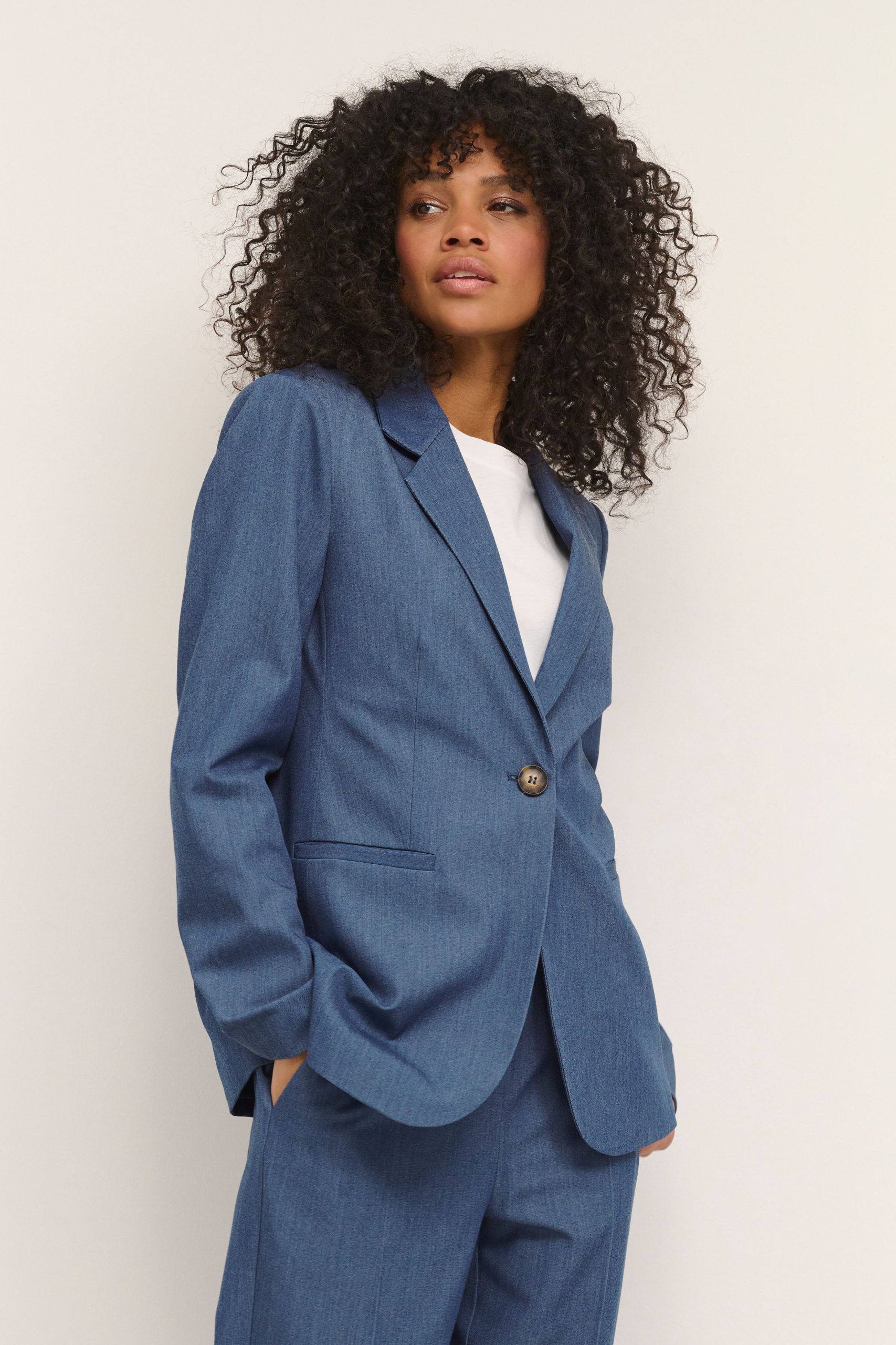 Sakura Single Breasted Blazer Plain