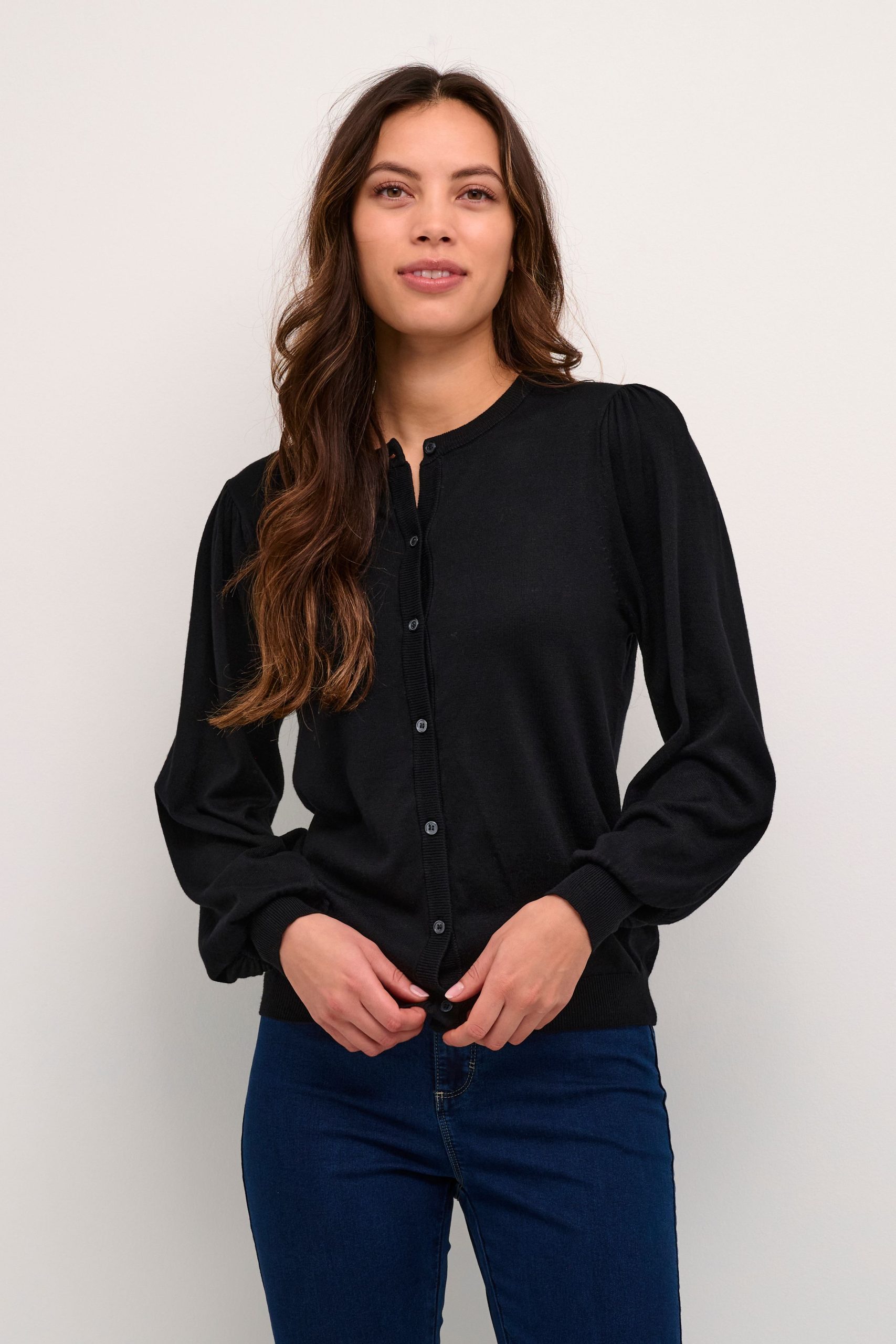 Lizza Knit Cardigan Plain